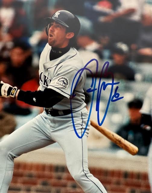 Jason Bates Autographed Colorado Rockies 8x10 Photo JSA COA - Latitude Sports Marketing
