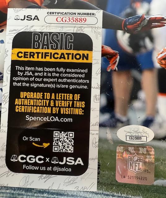 Darian Stewart Autographed Denver Broncos 8x10 Photo JSA COA - Latitude Sports Marketing