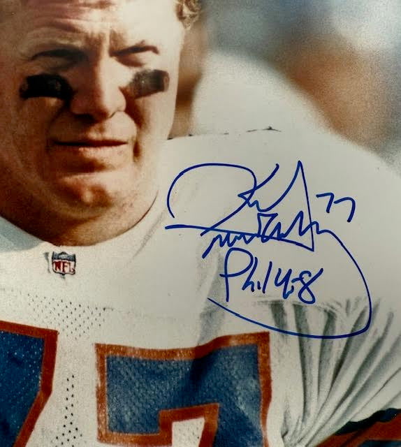 Karl Mecklenburg Autographed Denver Broncos 8x10 Photo BAS COA