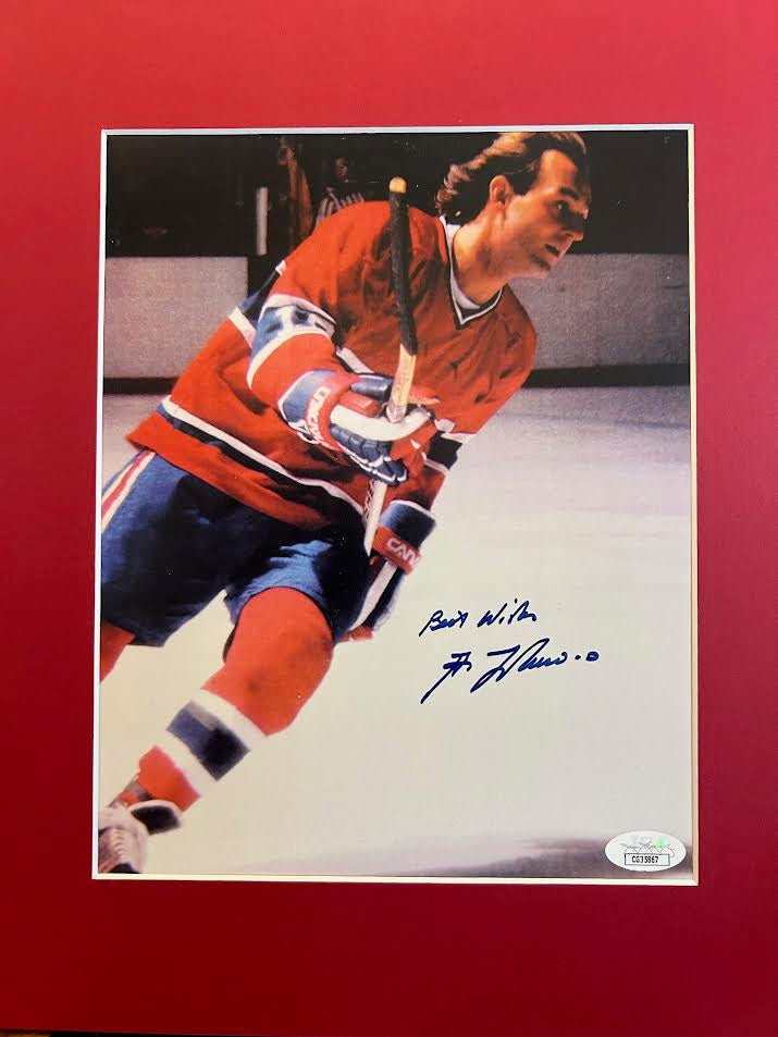 Guy Lafleur Autographed Montreal Canadiens 8x10 Photo Matted - JSA Authenticated