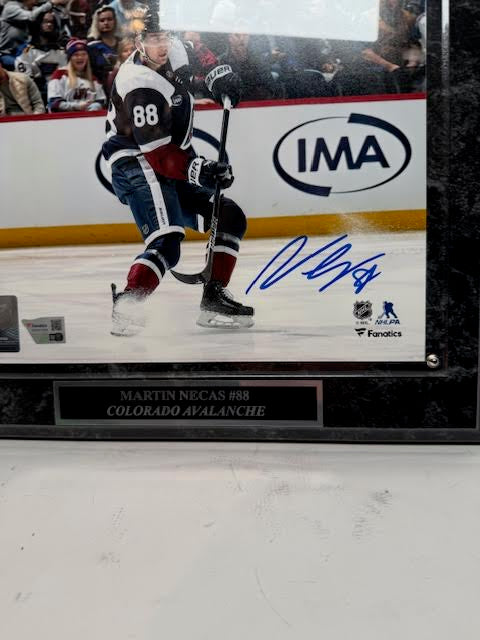 Martin Necas Autographed Colorado Avalanche 8x10 Plaque Fanatics COA