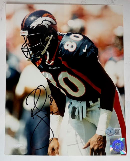 Rod Smith Autographed Denver Broncos 8x10 Photo BAS COA - Latitude Sports Marketing