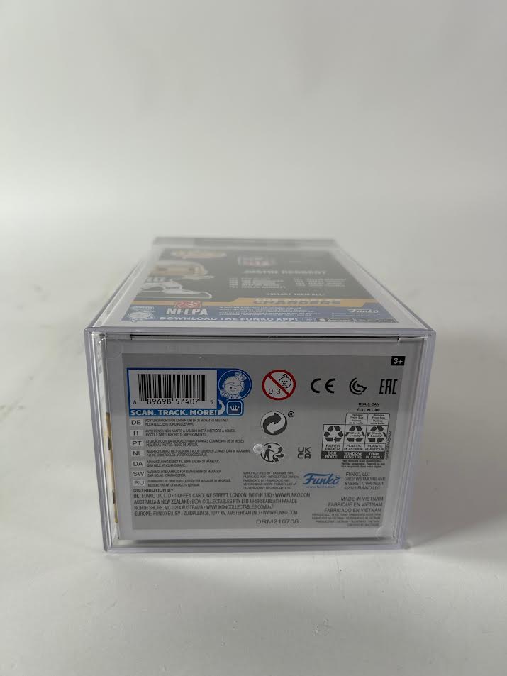 Justin Herbert Autographed LA Chargers Funko POP! Figure PSA Autograph GEM MT 10