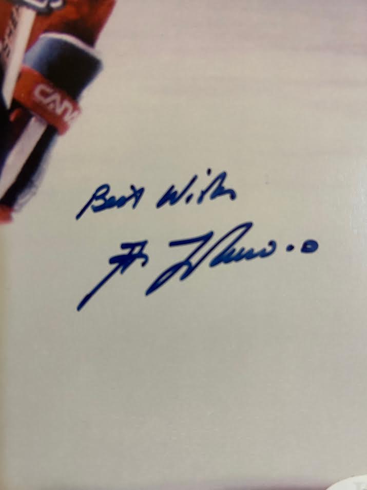 Guy Lafleur Autographed Montreal Canadiens 8x10 Photo Matted - JSA Authenticated