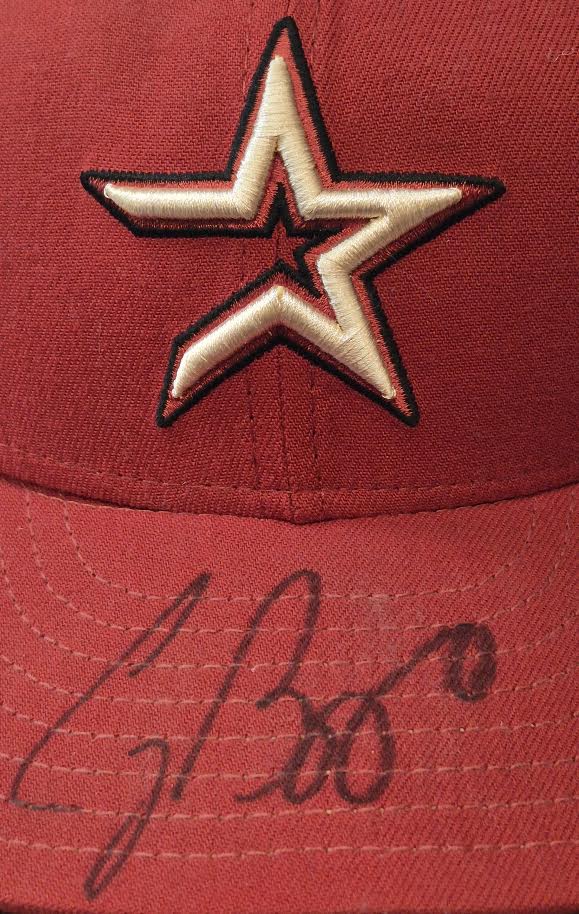 Craig Biggio Autographed Houston Astros New Era OnField Cap with Display Case - JSA COA