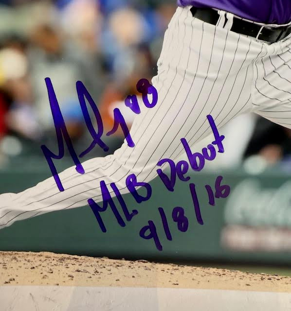 Germán Márquez Autographed/Inscribed Colorado Rockies 8x10 Photo JSA COA - Latitude Sports Marketing