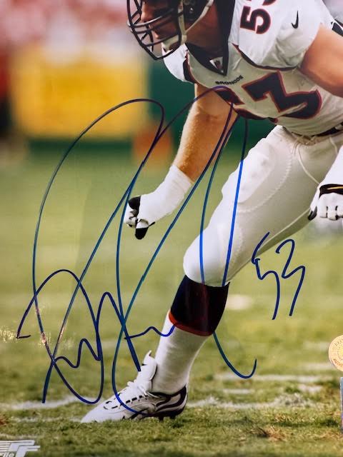 Bill Romanowski Autographed Denver Broncos 8x10 Photo BAS COA - Latitude Sports Marketing