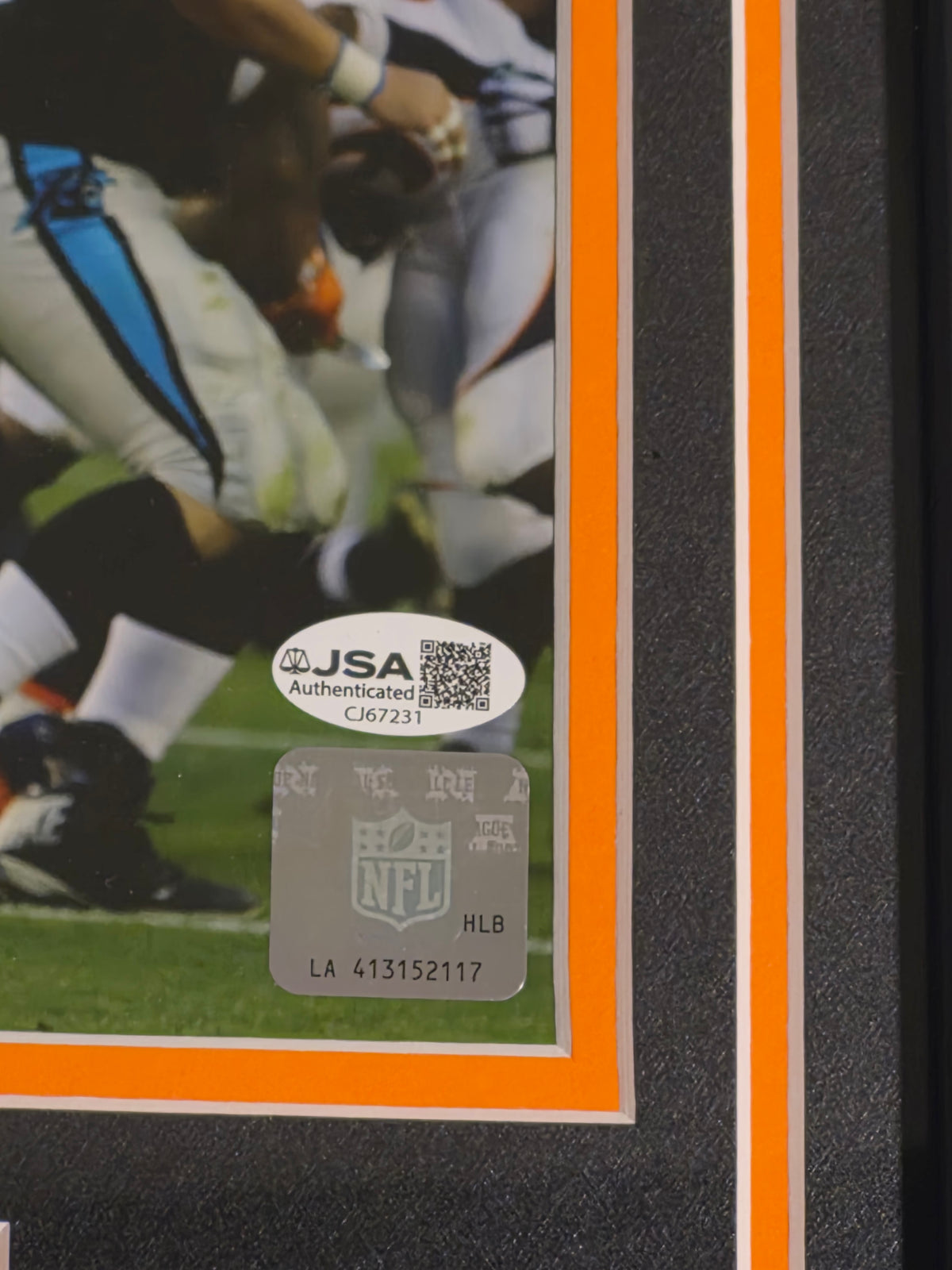 Chris Harris Jr. Autographed 10x8 Photo Framed Denver Broncos - JSA COA