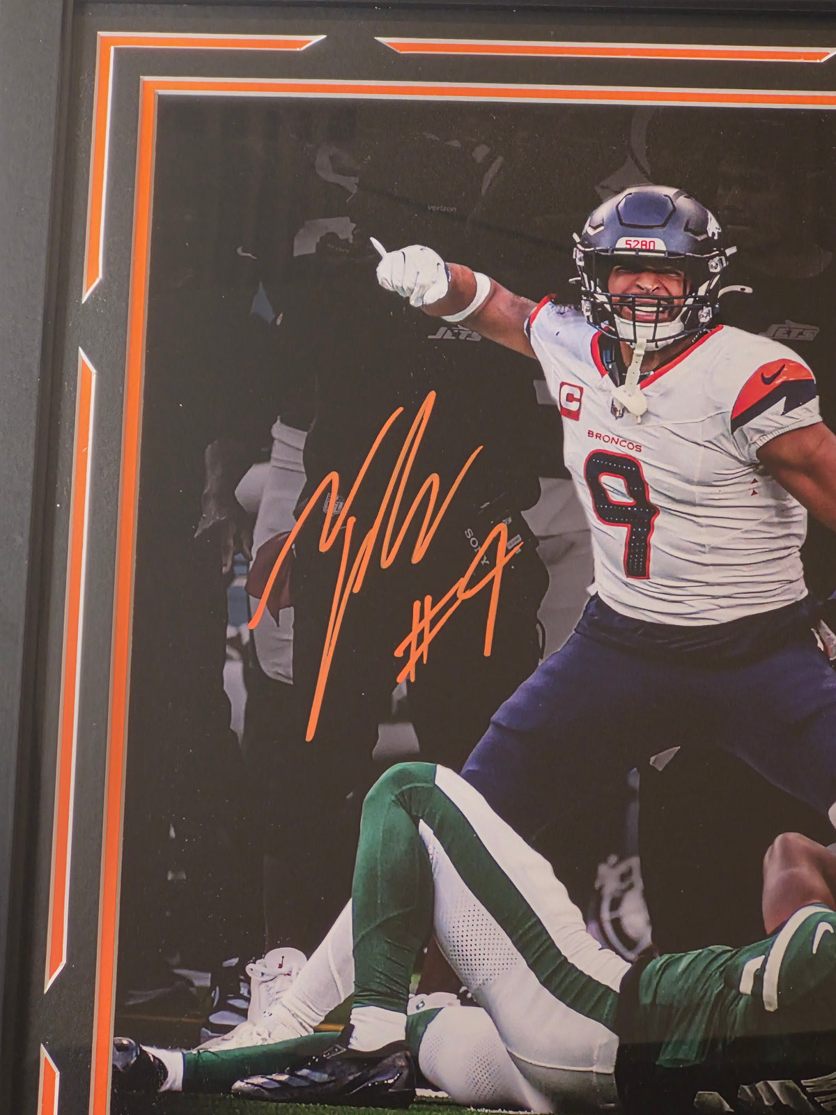 Talanoa Hufanga Autographed 16inx20in Framed Photo - JSA Authenticated