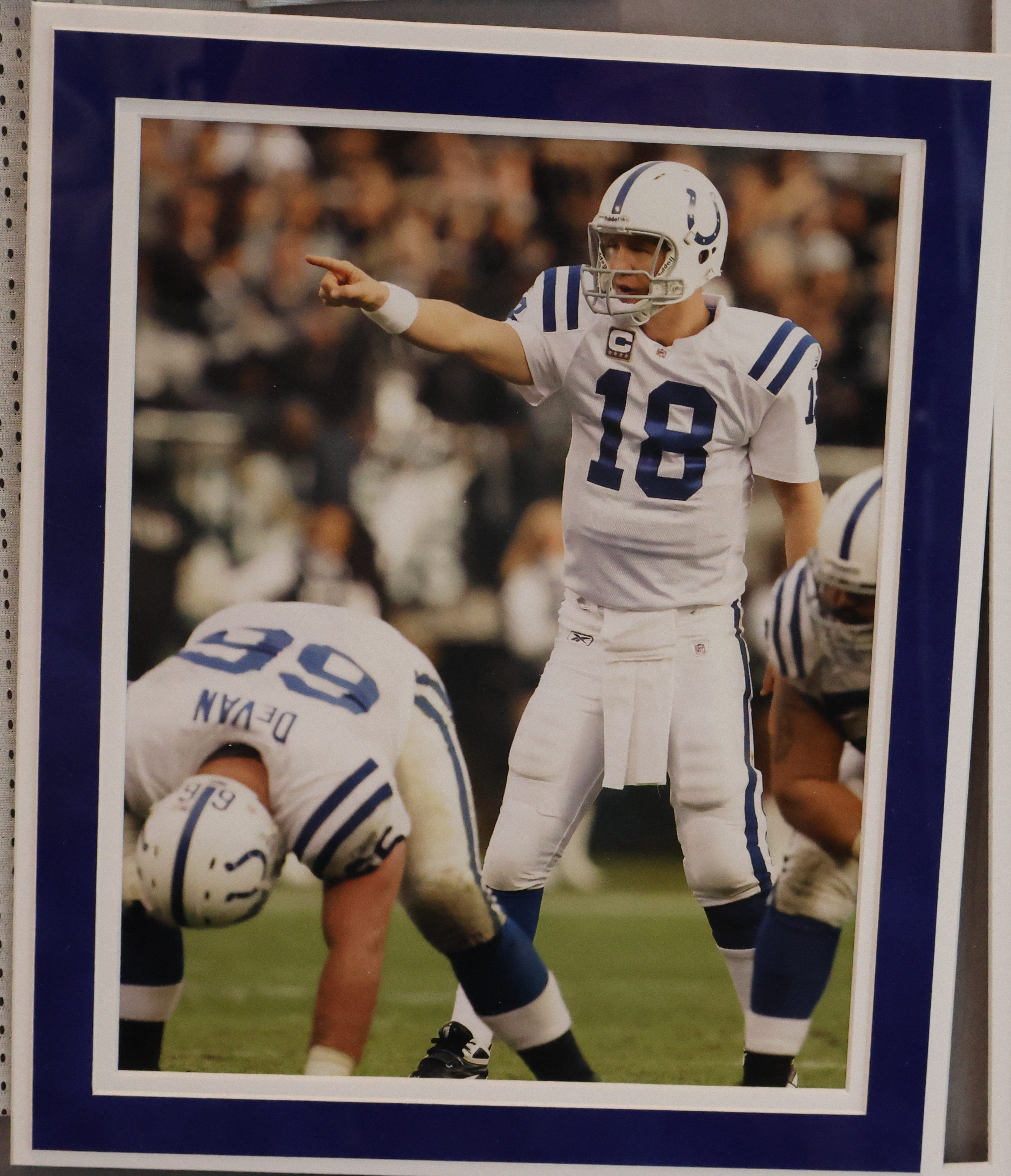 Peyton Manning Colts Autographed Framed Jersey Multiple SB XLI Inscriptions