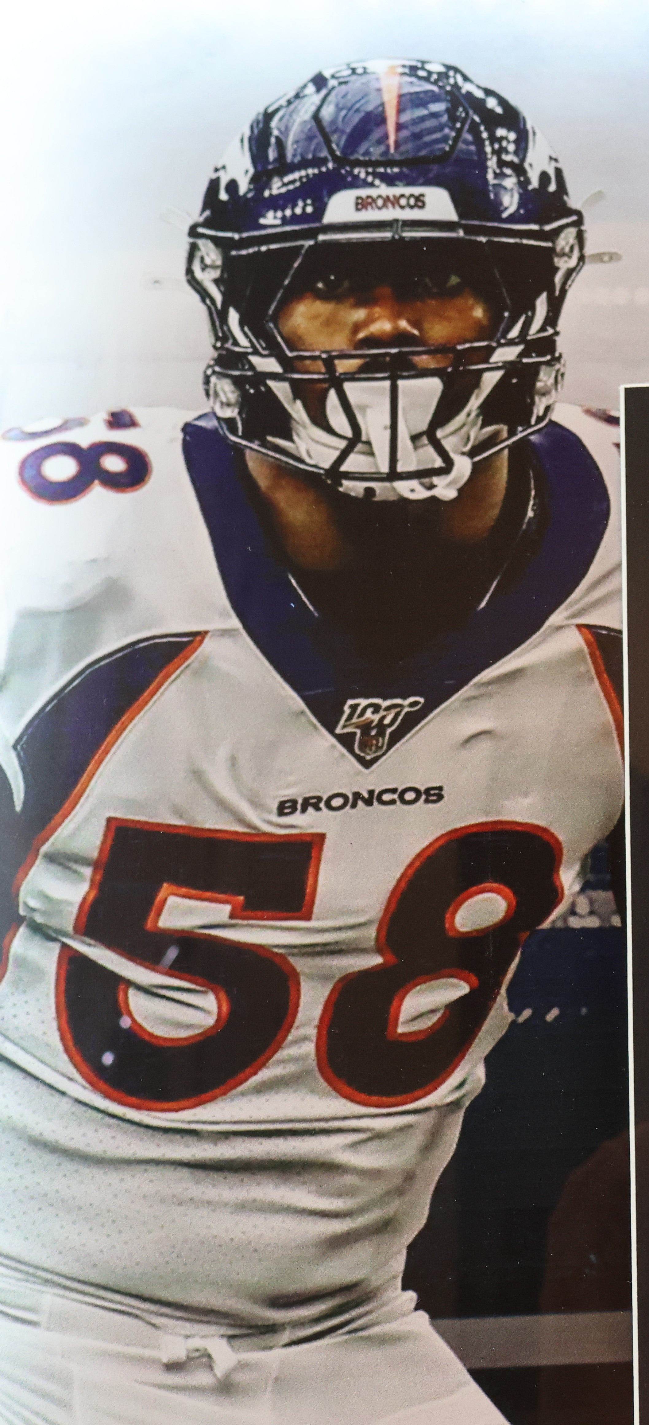 Von Miller Autographed 16x20 Photo Inscribed SB50 MVP in 31.5"x25.5" Lighted Shadowbox