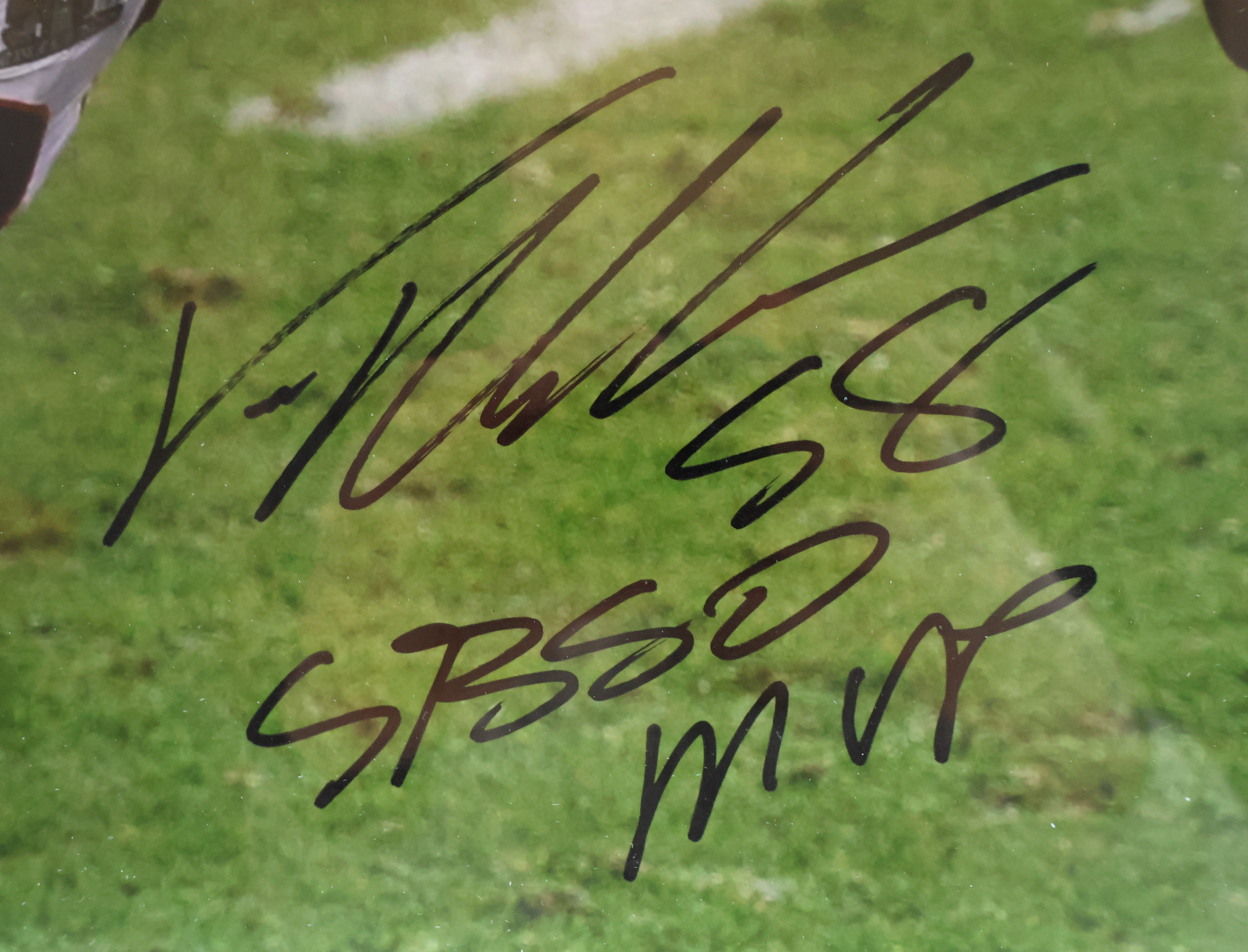 Von Miller Autographed 16x20 Photo Inscribed SB50 MVP in 31.5"x25.5" Lighted Shadowbox