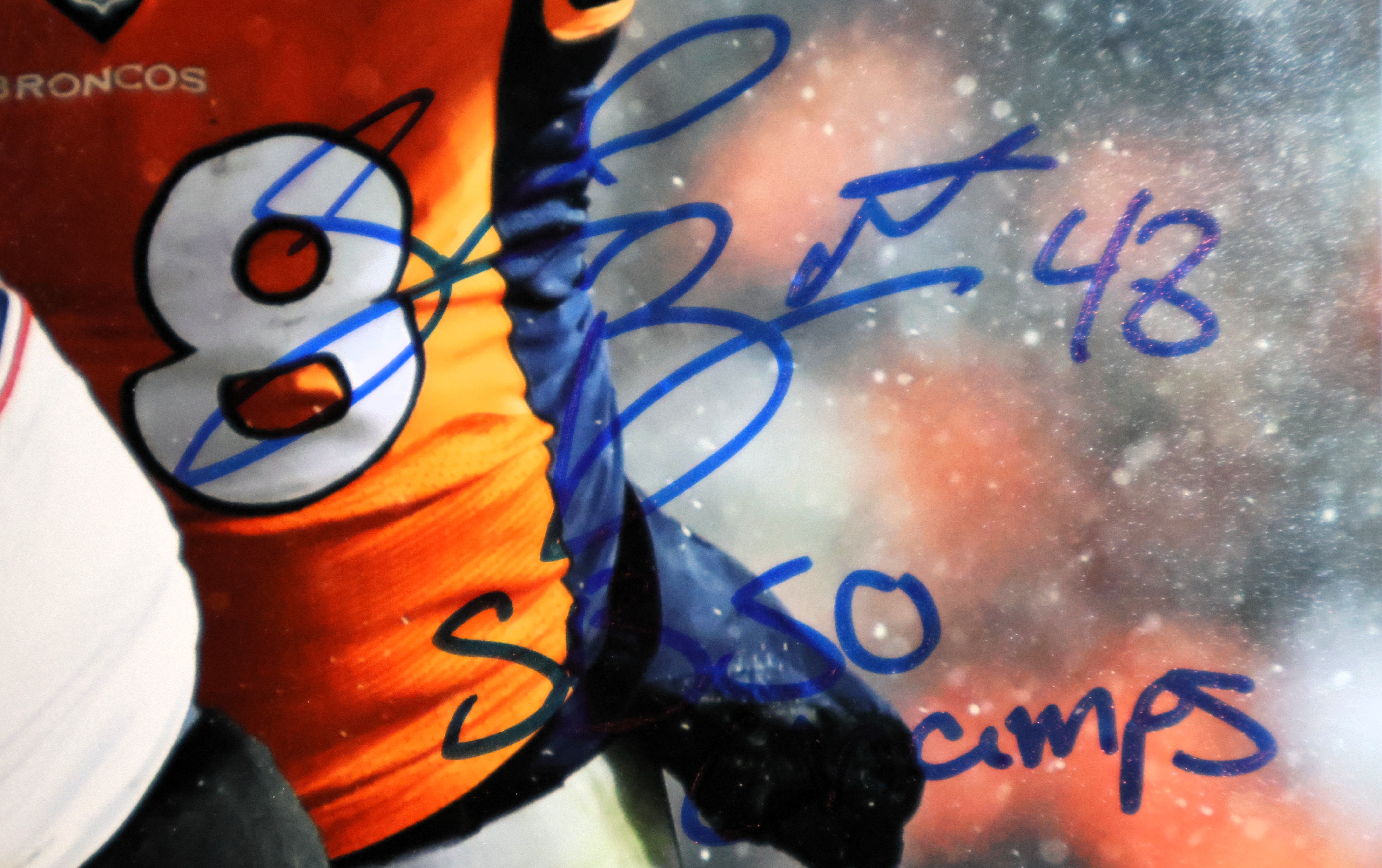 Shaquil Barrett Autographed 8x10 Photograph Inscribed "SB 50 Champs" (James Spence COA)