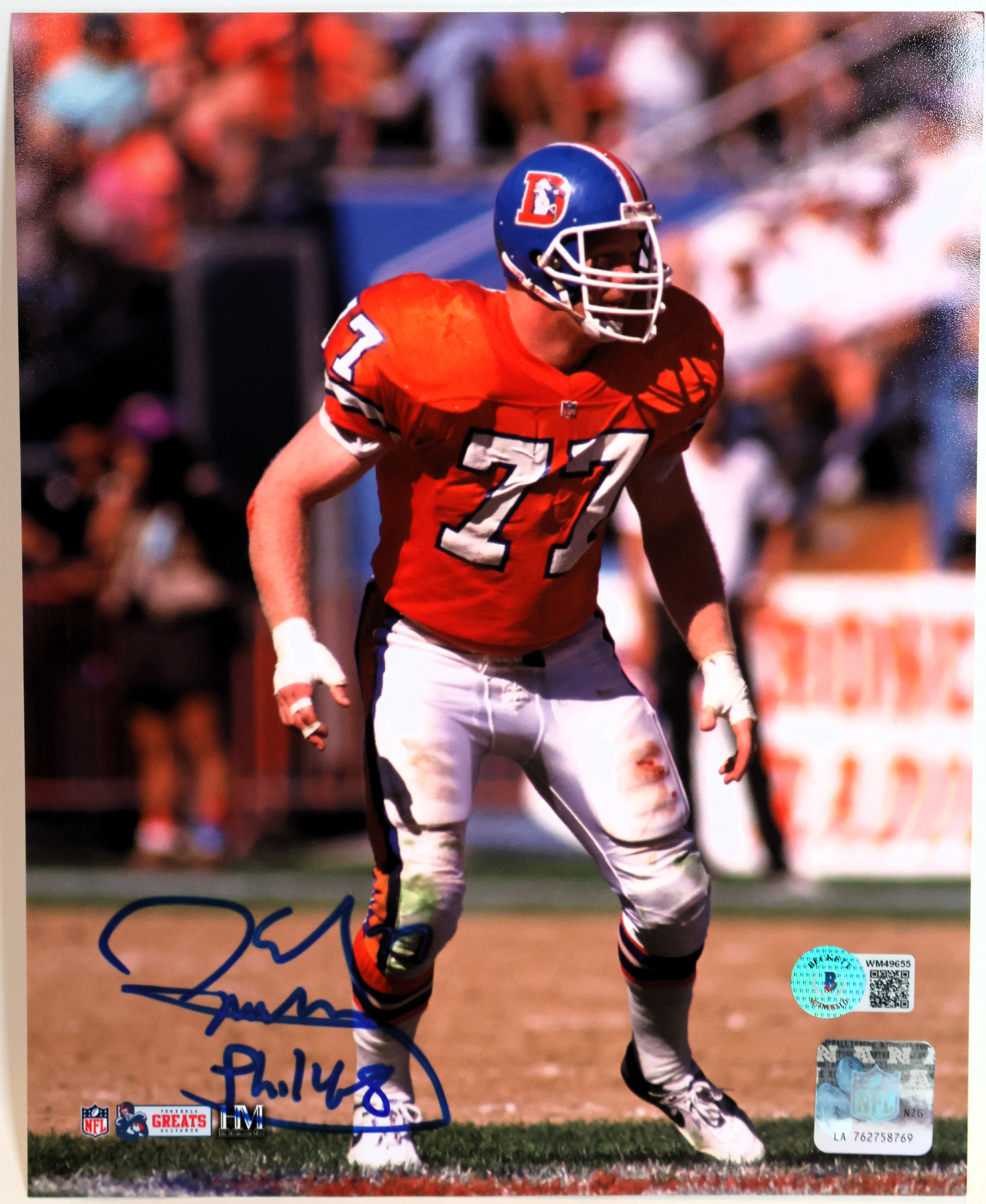 Karl Mecklenburg Autographed 8x10 Photograph Inscribed "ROF 01" (Beckett COA)