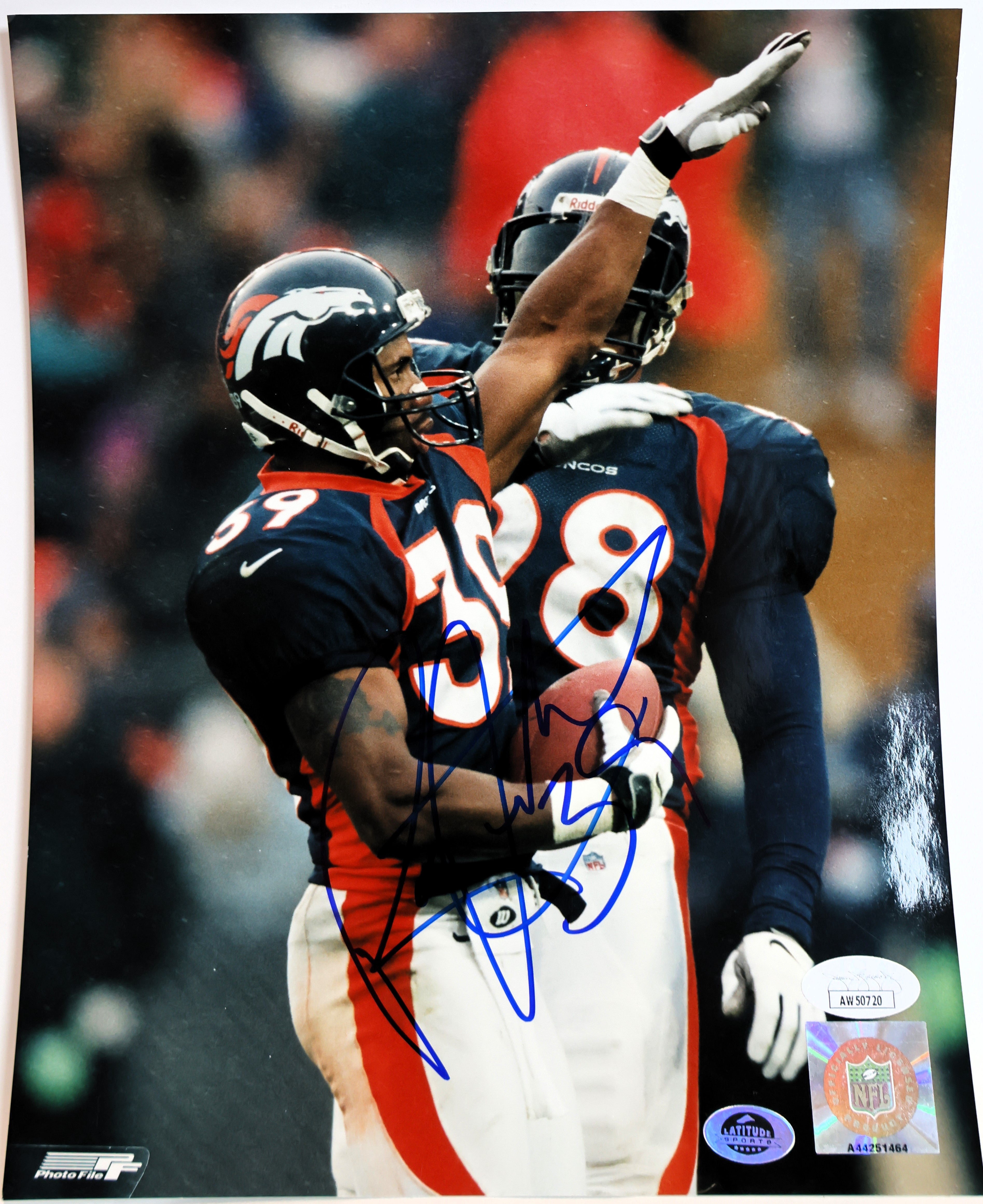 Ray Crockett (Mile High Salute) Autographed 8x10 Photograph (James Spence COA)