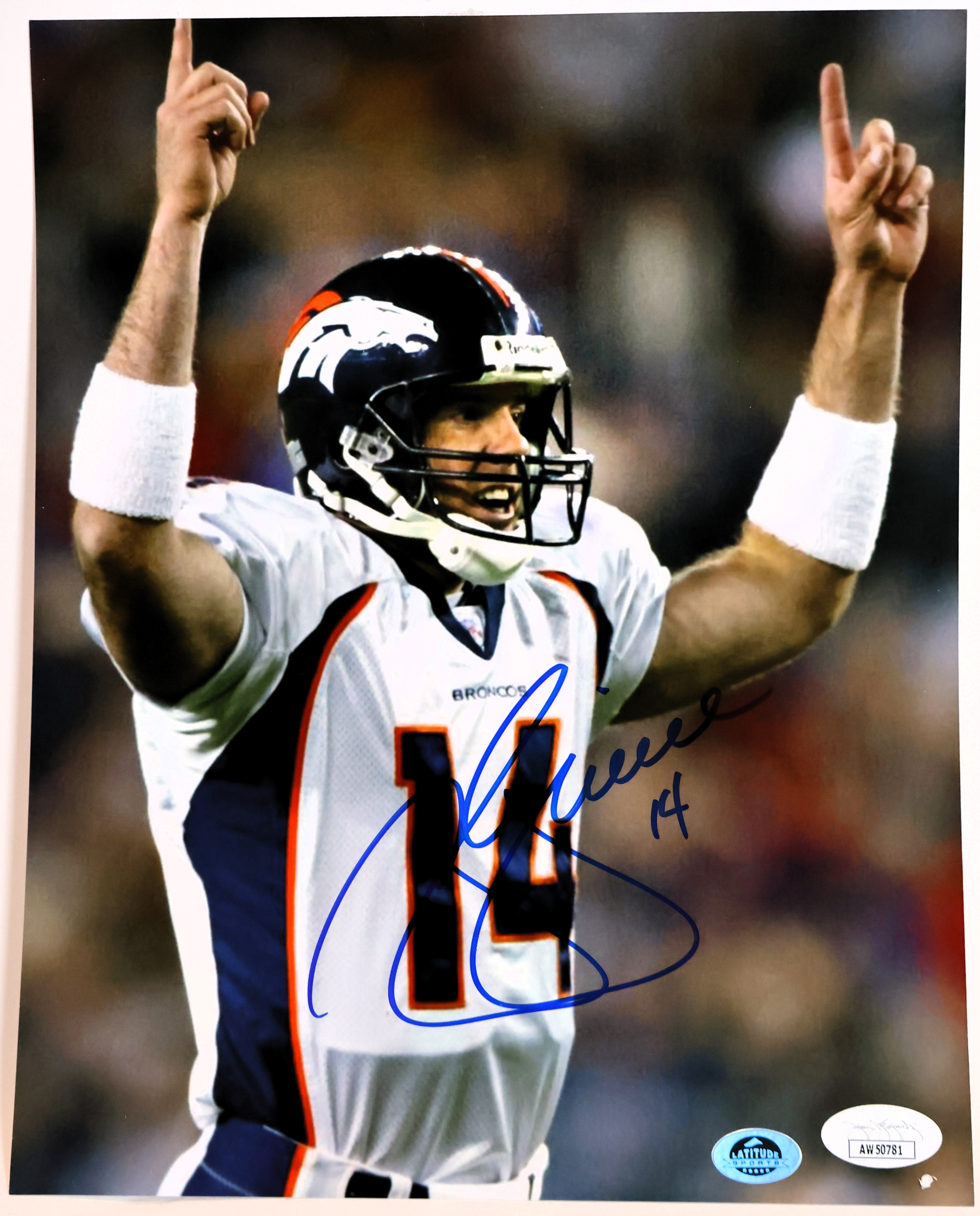 Brian Griese Denver Broncos Autographed 8x10 Photograph (James Spence COA)