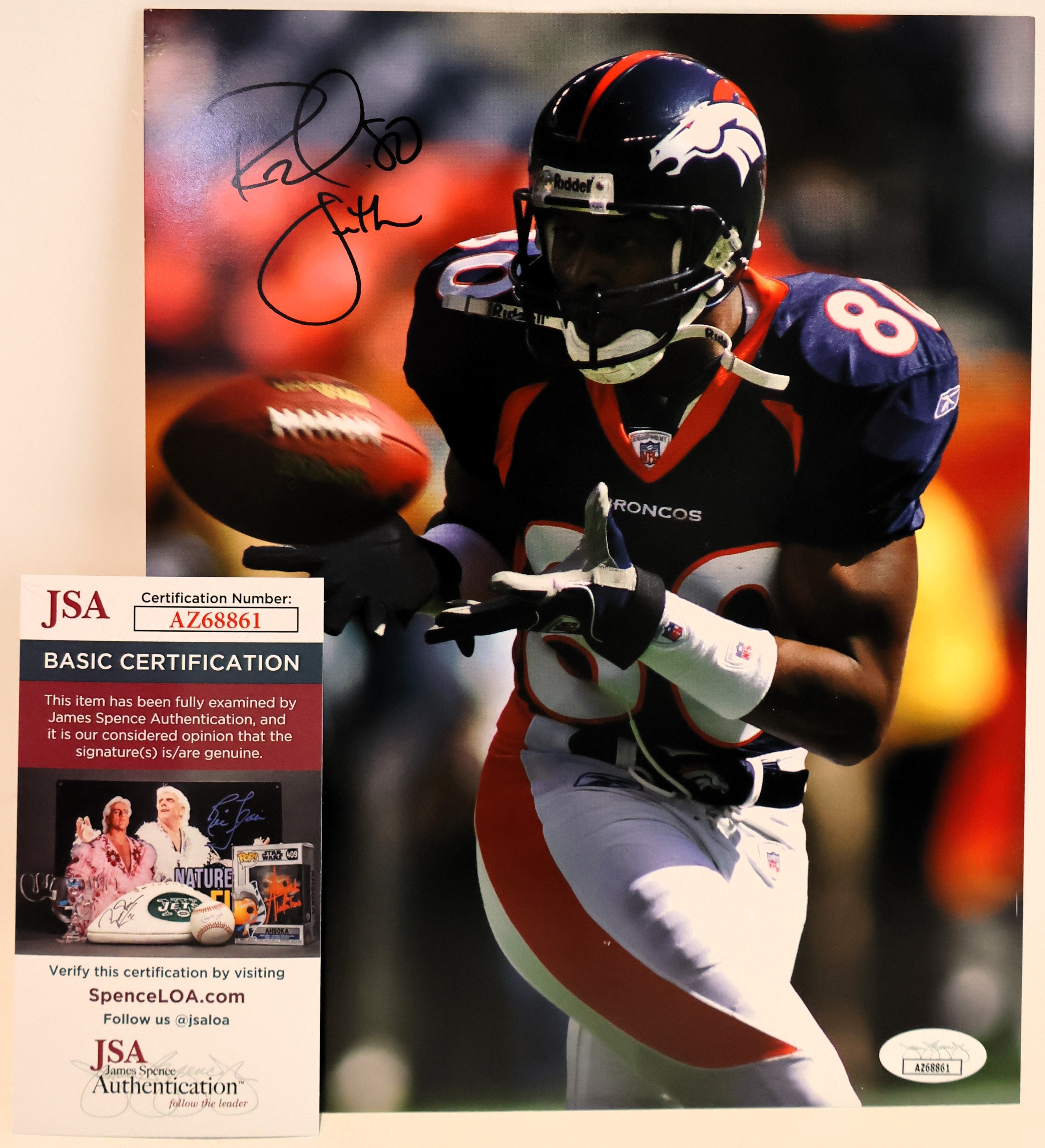 Rod Smith Autographed 8x10 Photograph (James Spence COA)