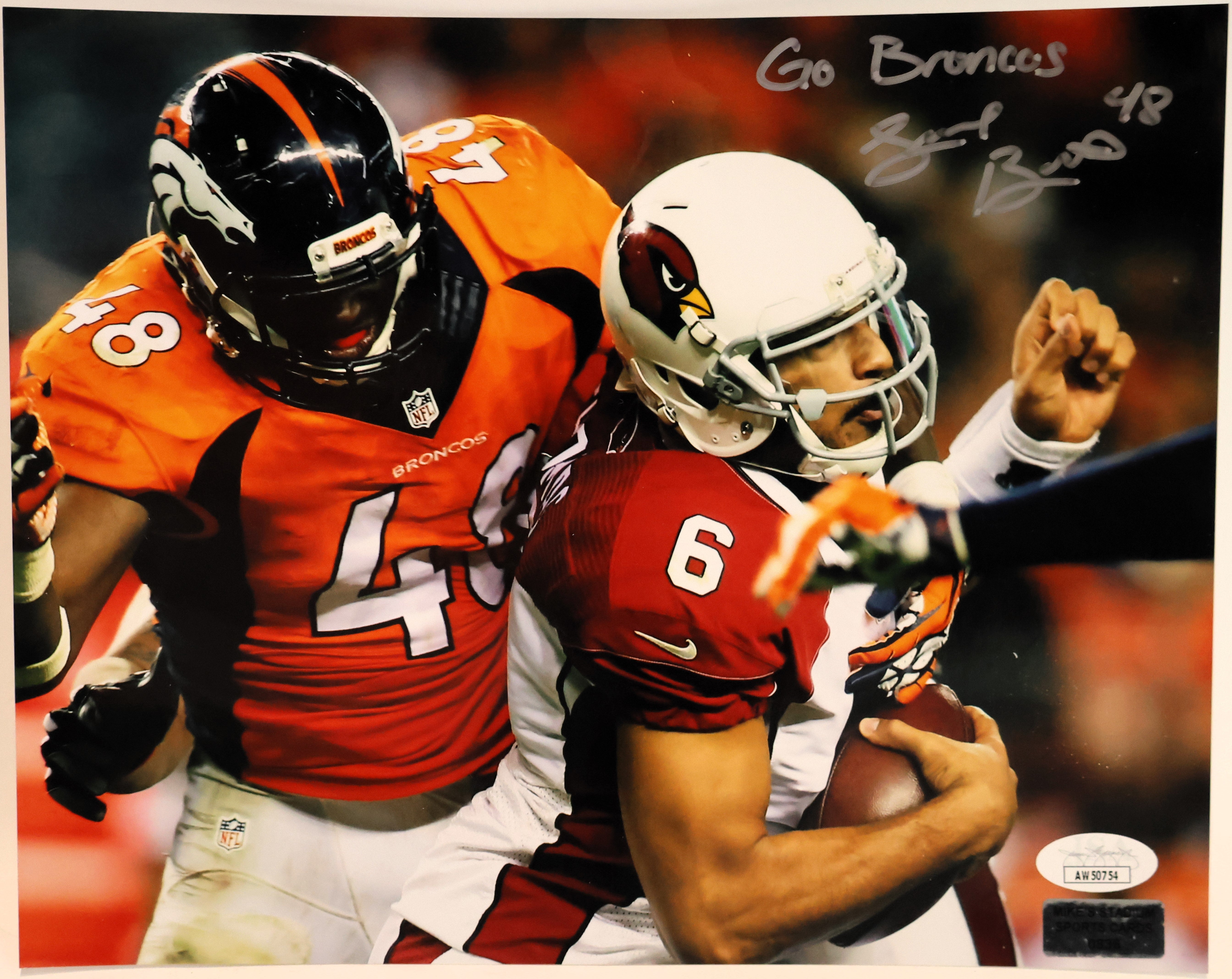 Justin Simmons Autographed 8x10 Photograph (James Spence COA)