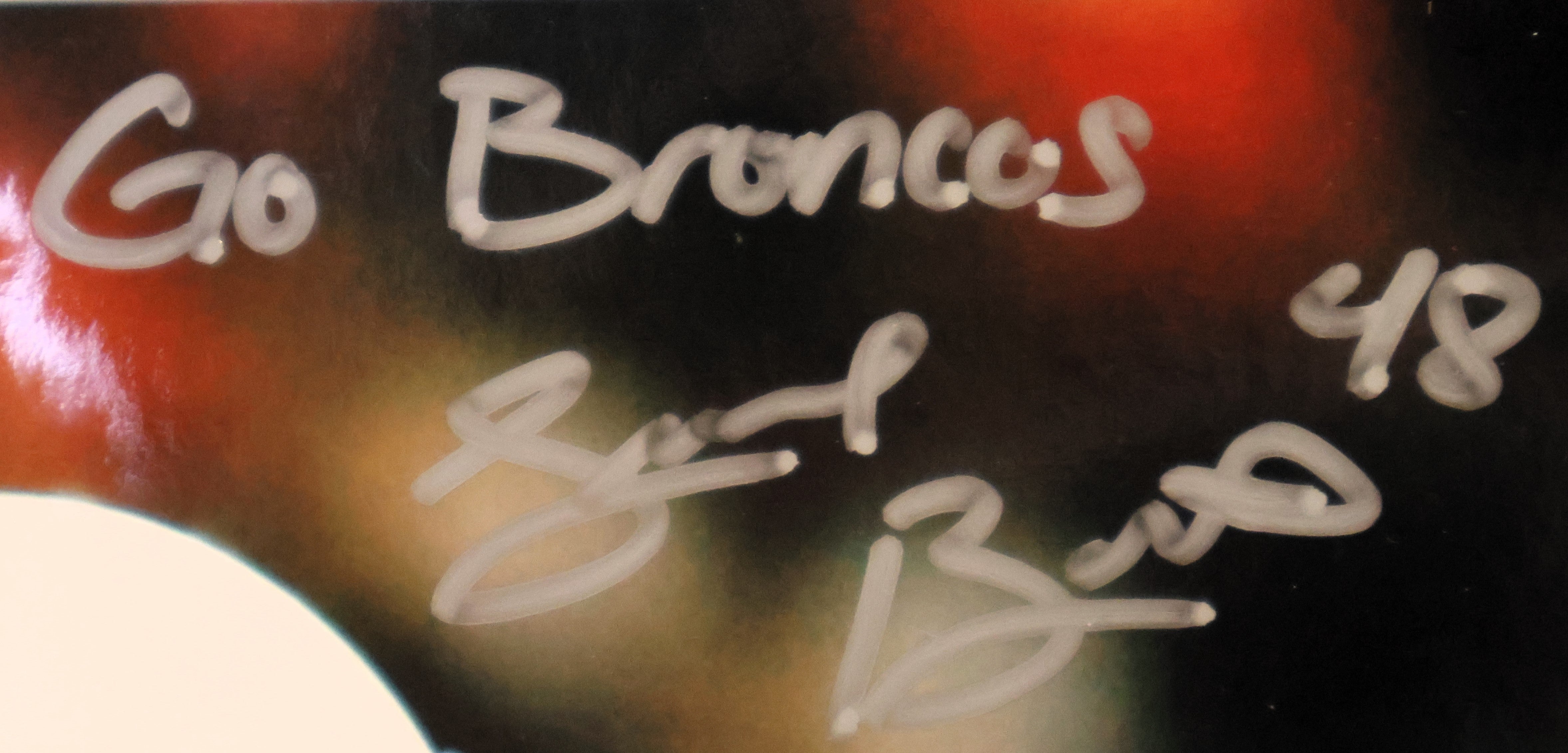 Justin Simmons Autographed 8x10 Photograph (James Spence COA)