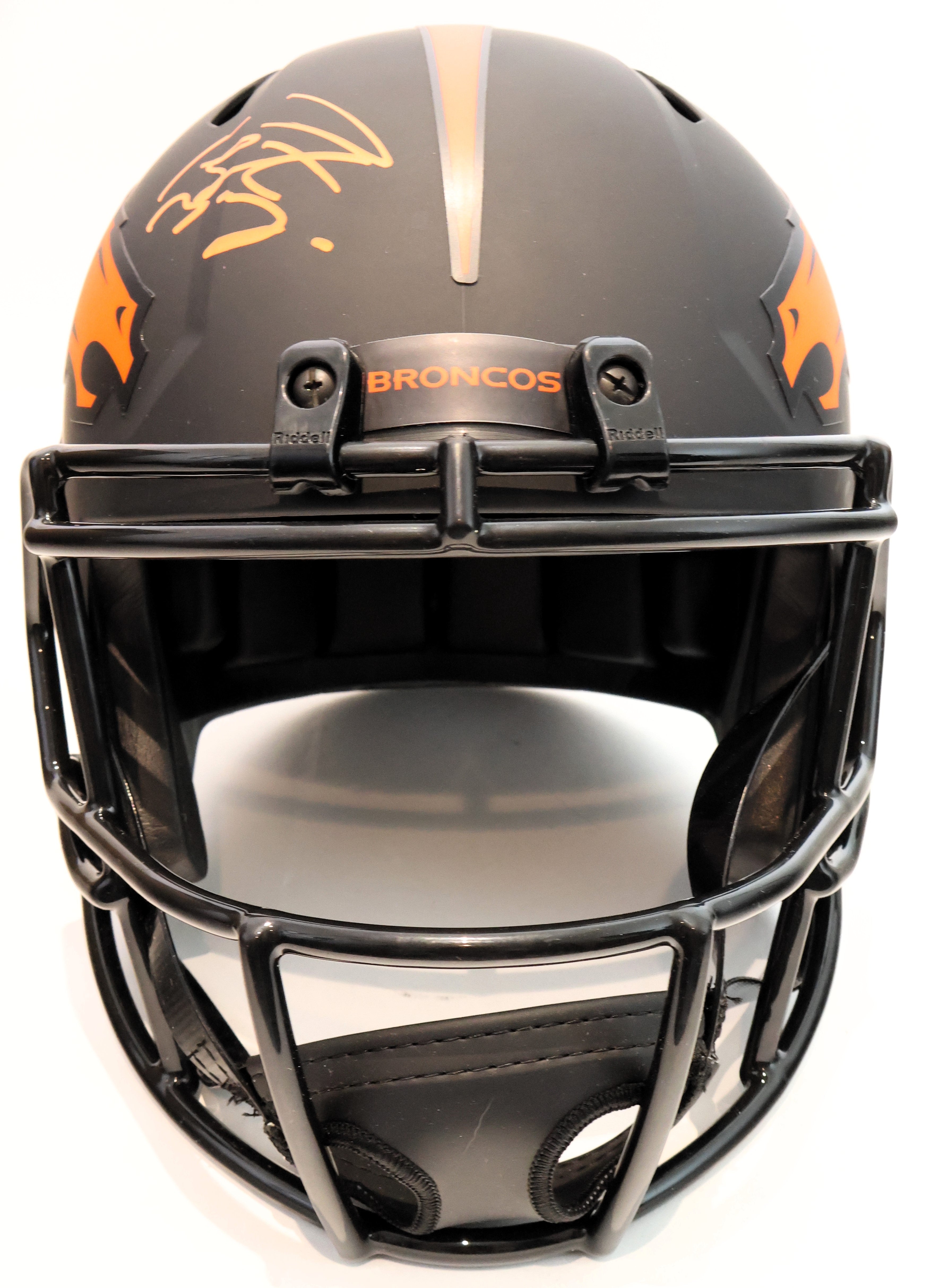 Peyton Manning Broncos Eclipse Replica Speed Helmet Fanatics COA
