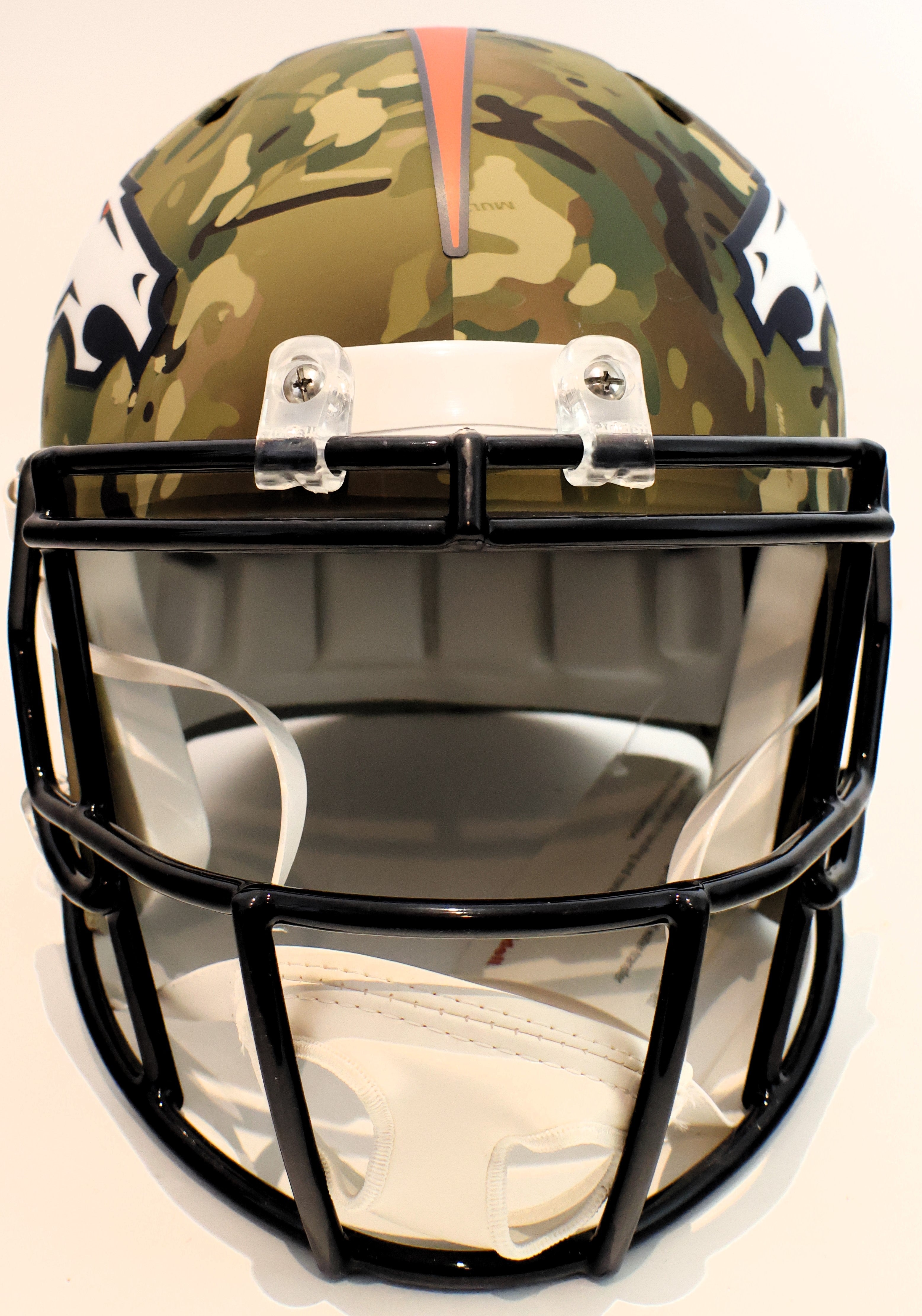 John Elway Replica Camo Helmet Beckett COA