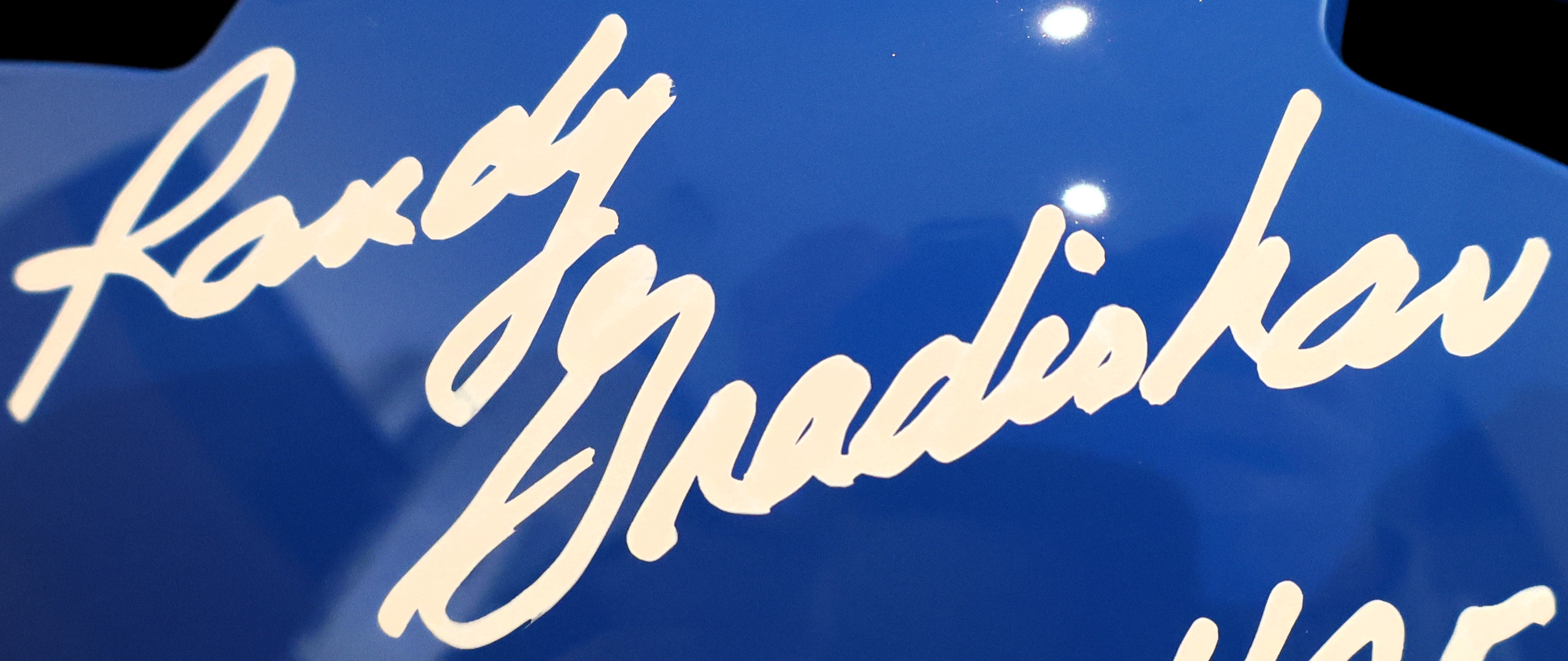 Randy Gradishar Replica Speed Helmet Inscribed "7x Pro Bowl", "DPOY '78", "HOF '24", and "Orange Crush" Beckett COA