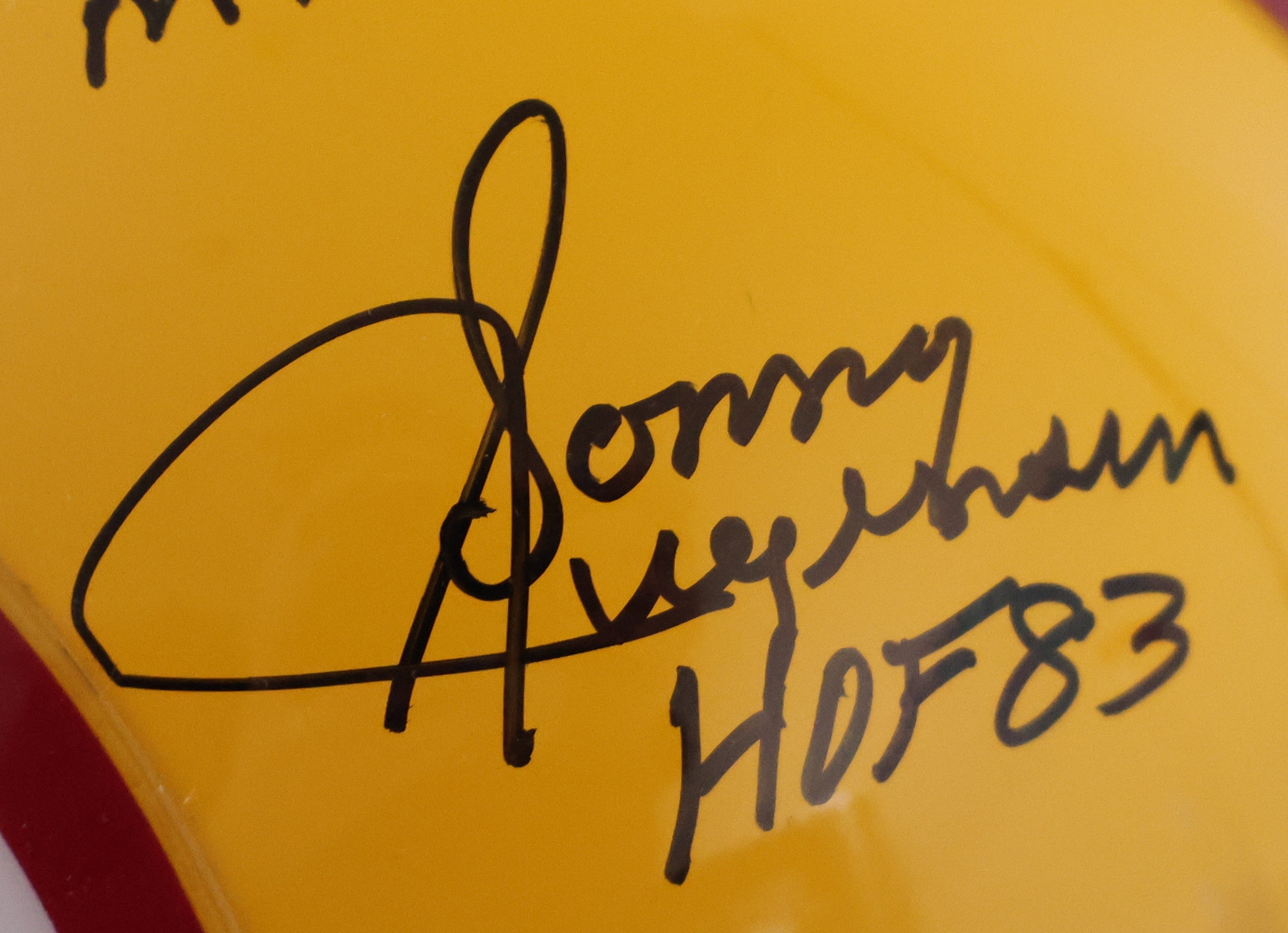 Washington Redskins Quarterback Legends Autographed Helmet JSA LOA