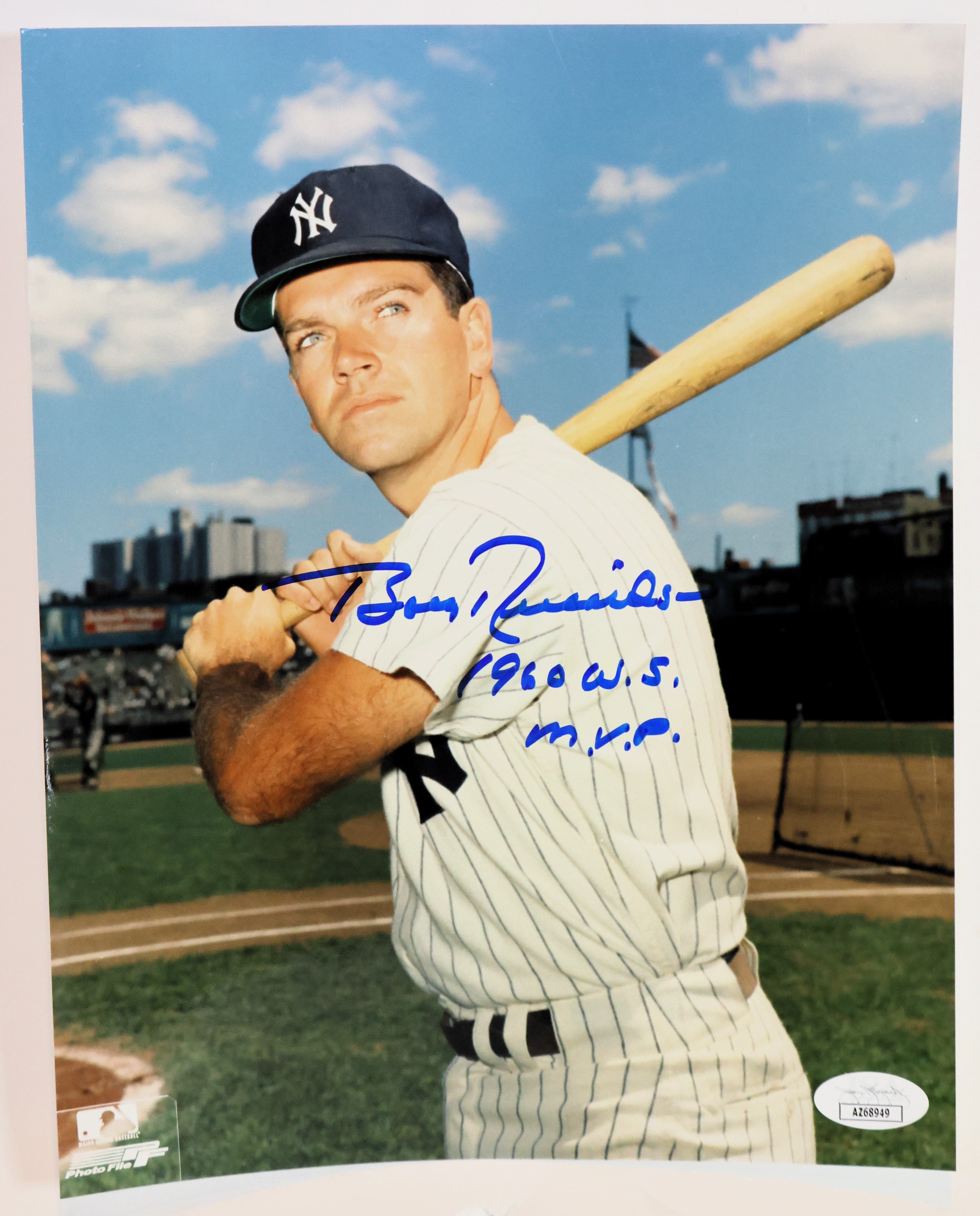 Bobby Richardson Autographed 8x10 Photograph Inscribed "1960 W.S. M.V.P" JSA COA