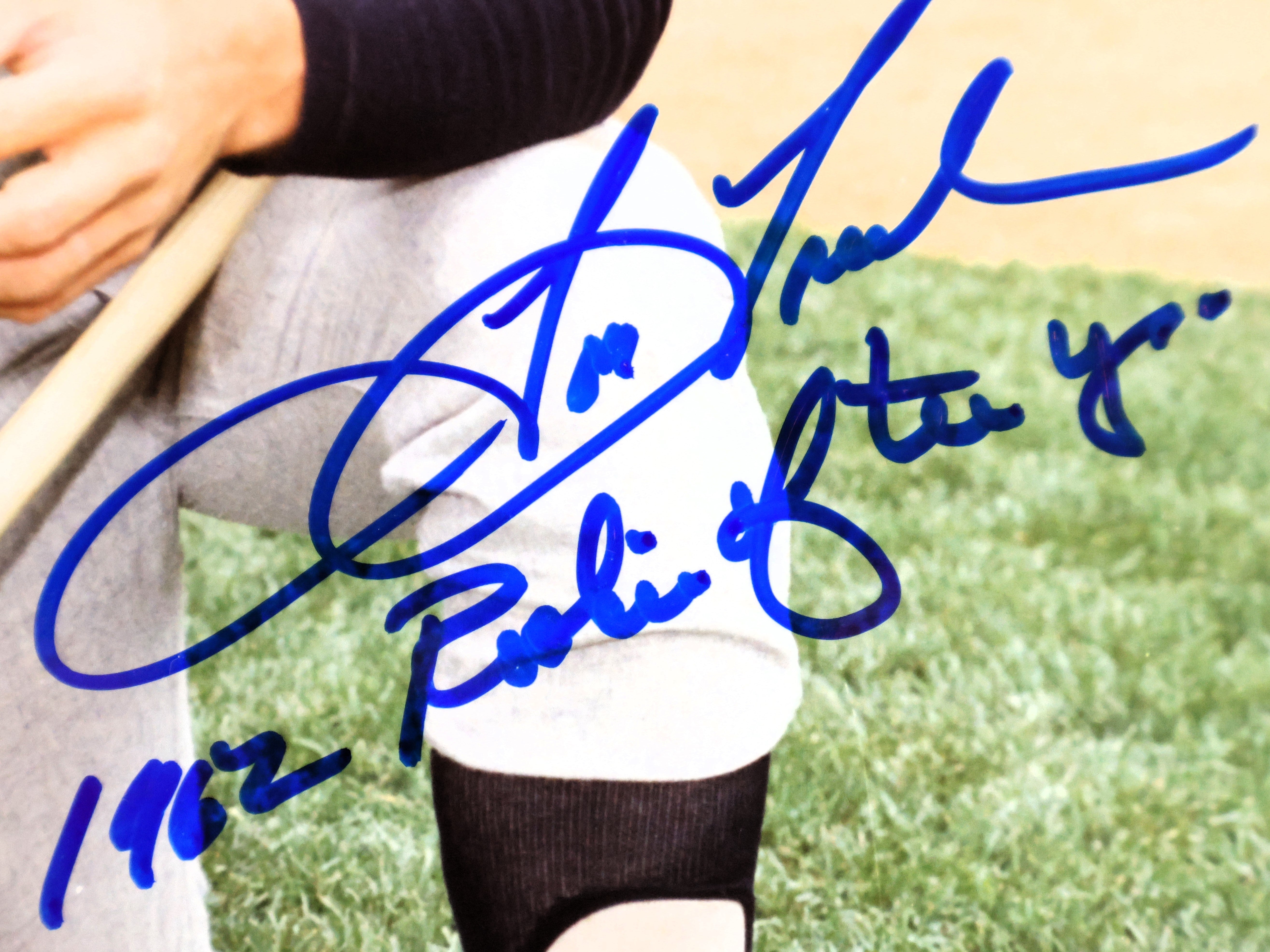 Tom Tresh Autographed 8x10 Photograph Inscribed "1962 Rookie of the yr" JSA COA