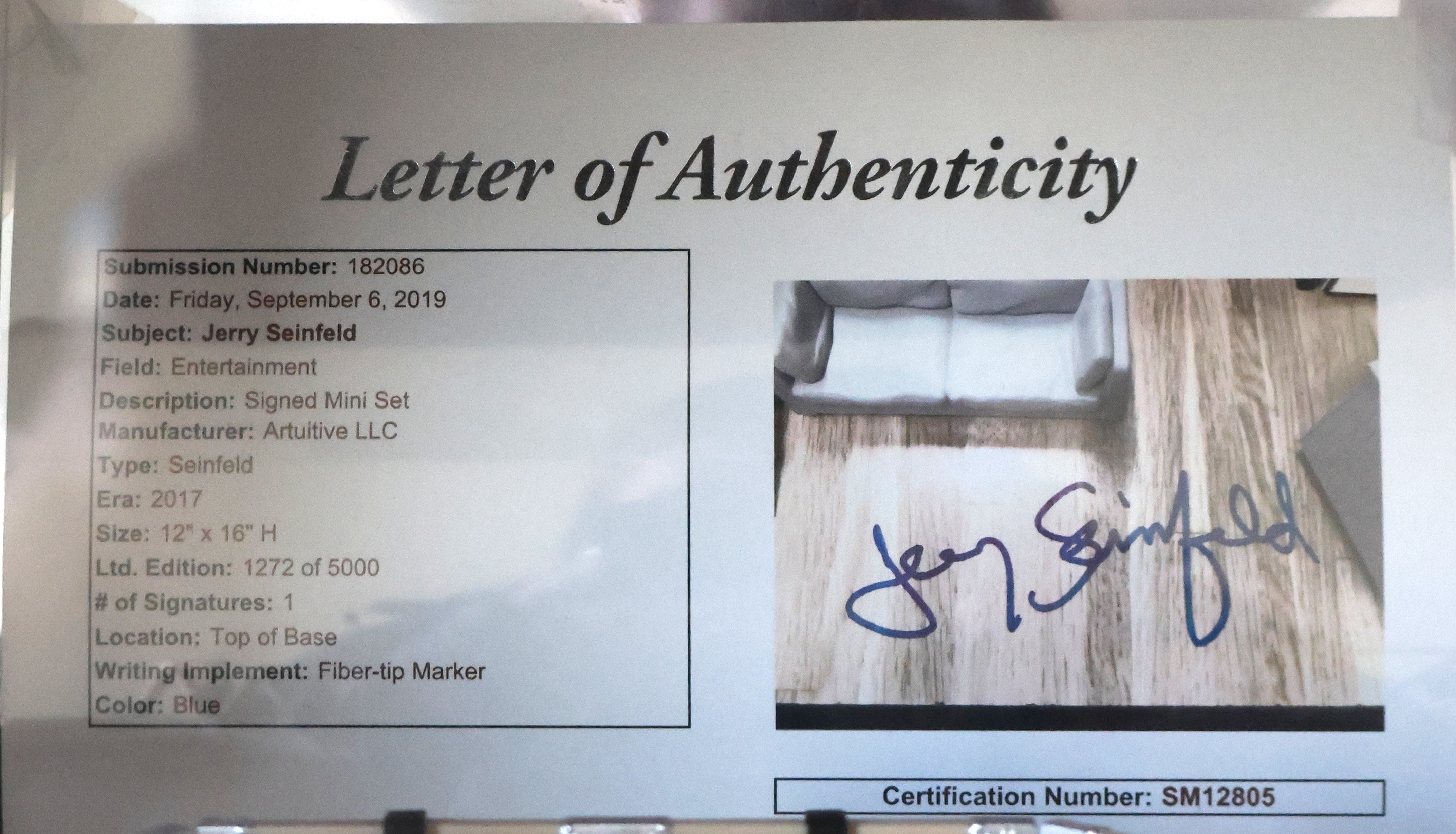 Seinfeld Signed Replica Apartment Set With Funko signed by "Soup Nazi" (JSA)