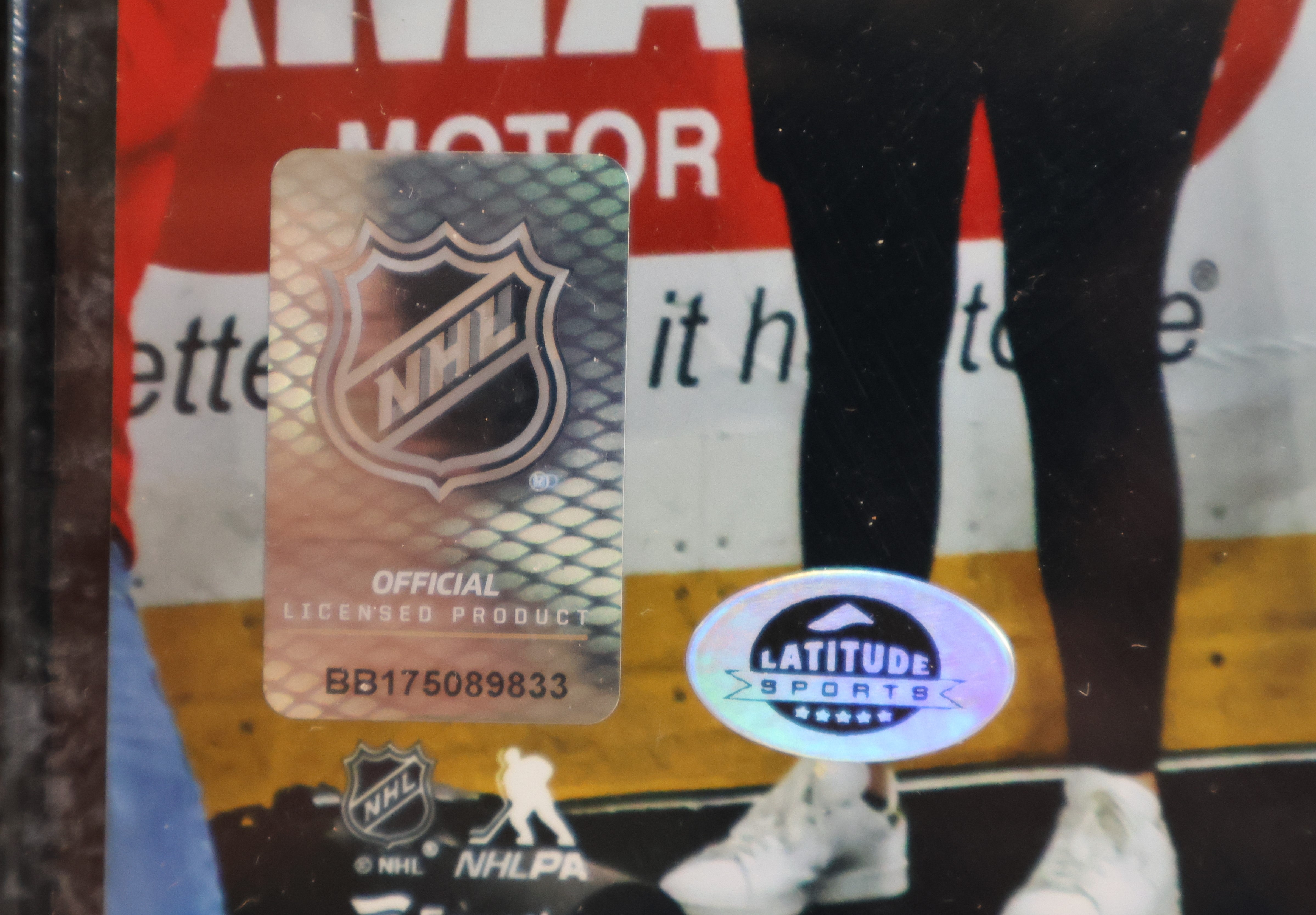 Sam Girard Autographed 8x10 2022 Stanley Cup Photo Inscribed w/Plaque