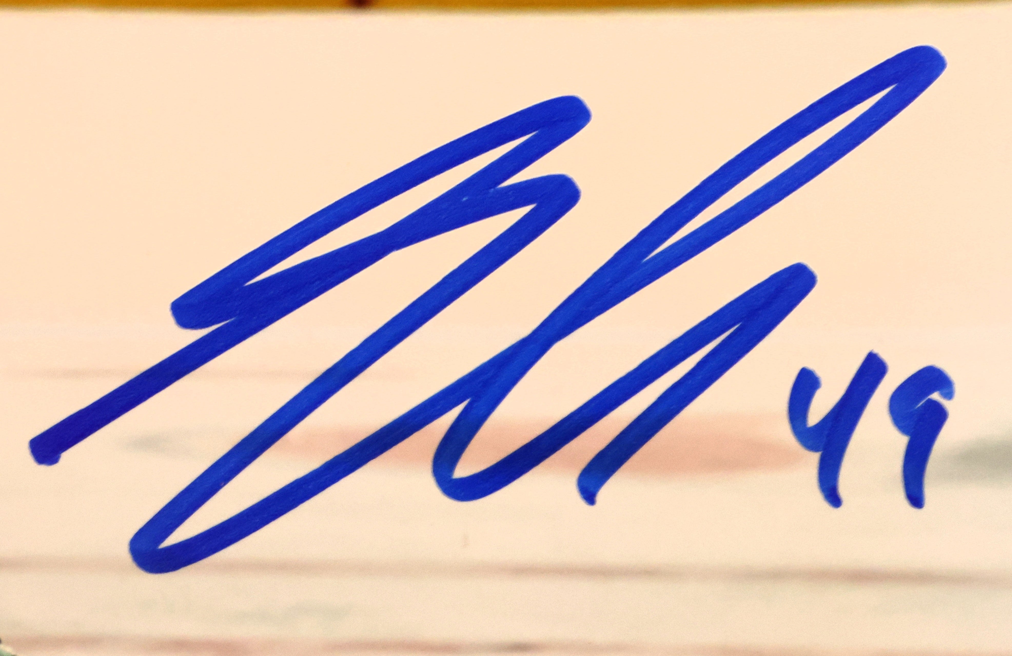 Samuel Girard Autographed Action 8x10 Photo Burgundy Uniform LSM COA