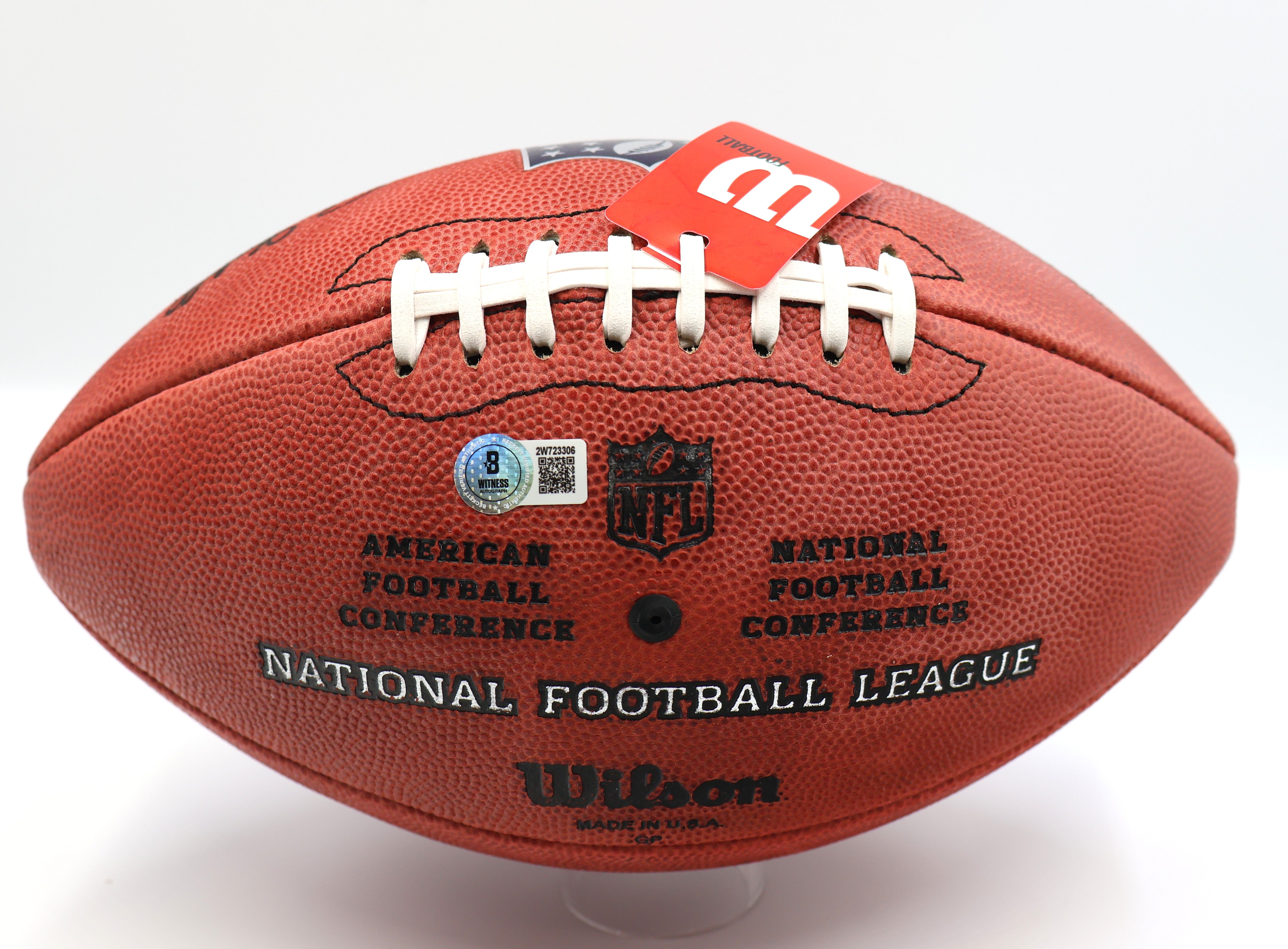 Bo Nix Autographed/Inscribed "Go Broncos" NFL Game Ball Beckett COA