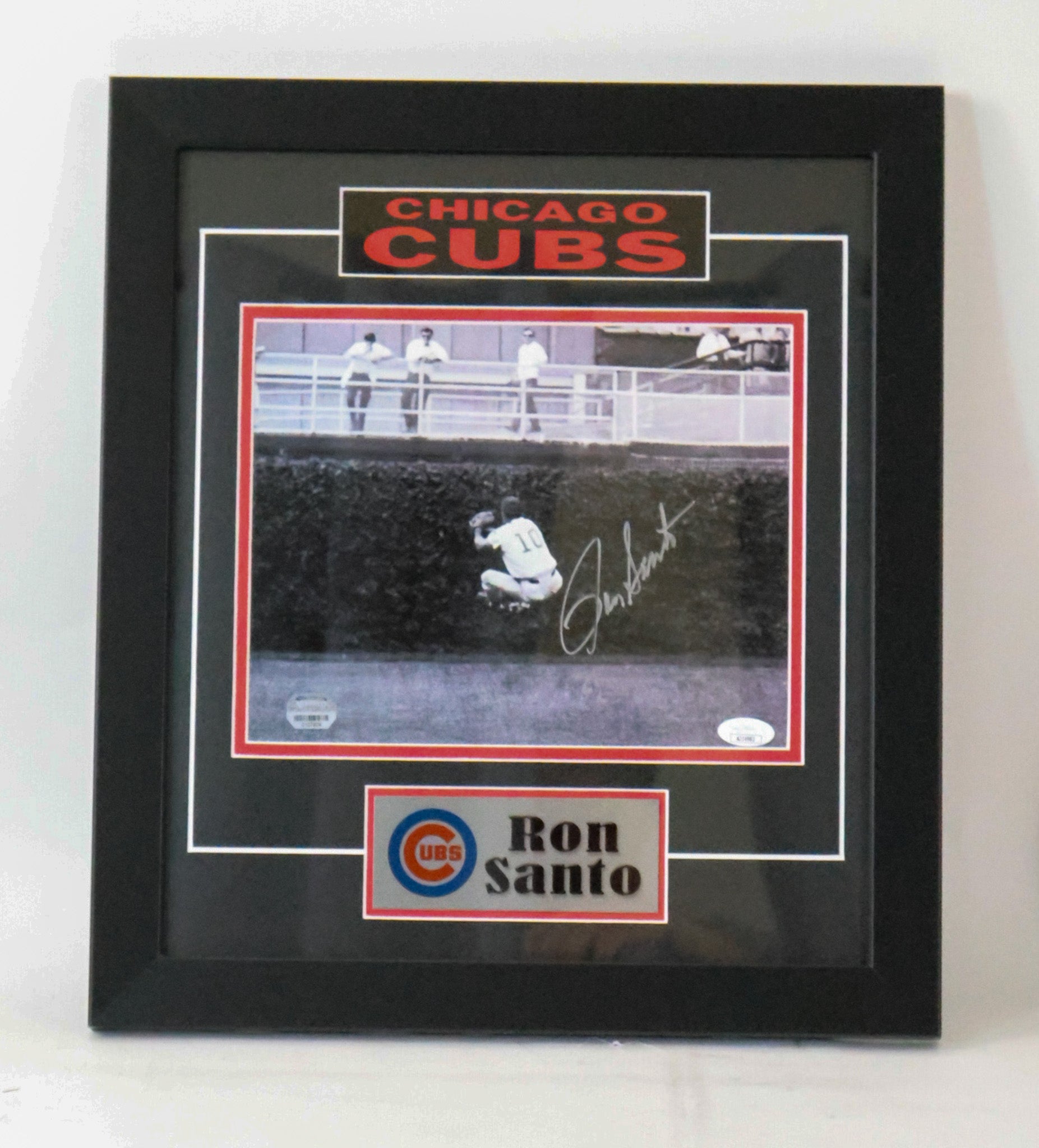 Ron Santo Chicago Cubs Autographed 8"x10" Framed Photo - Latitude Sports Marketing