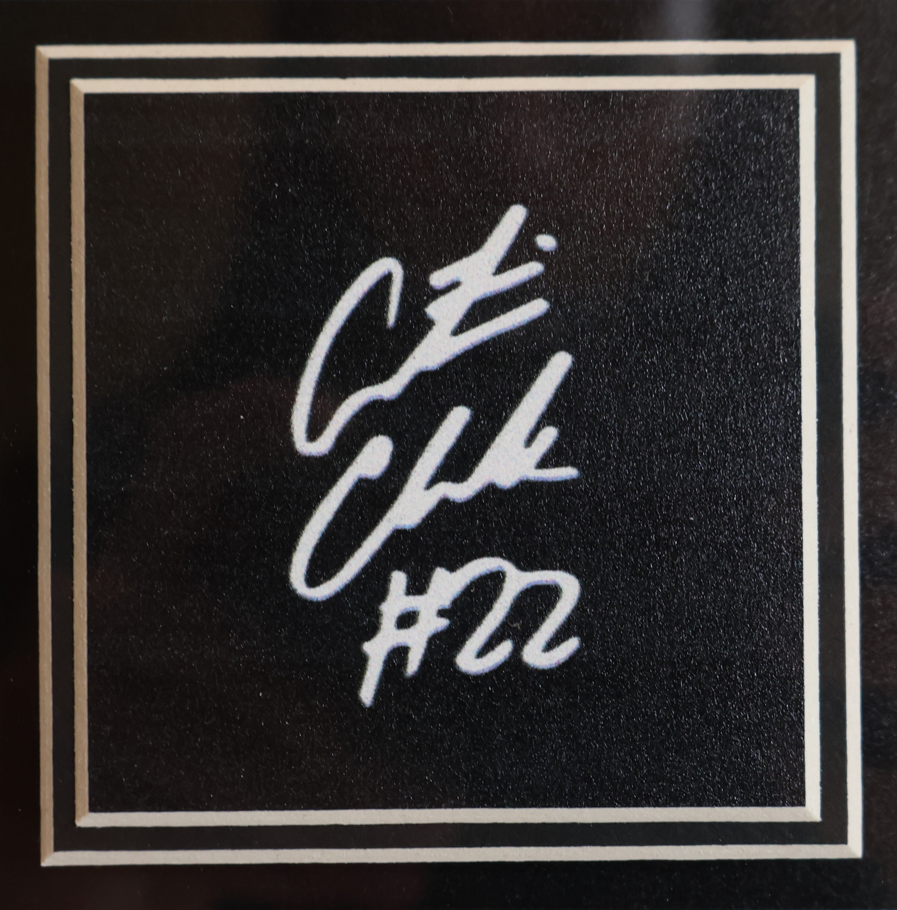 Caitlin Clark Framed Photo 22x22 with Laser Signature (Charity) - Latitude Sports Marketing