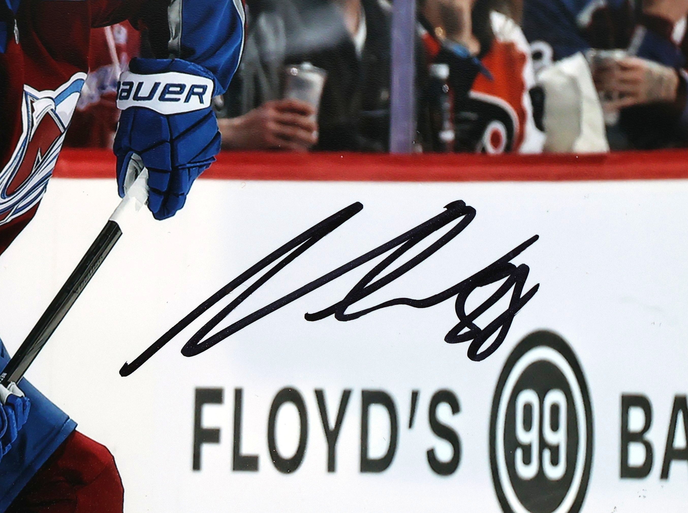 Martin Necas Autographed 8x10 Colorado Avalanche Burgandy (black pen)
