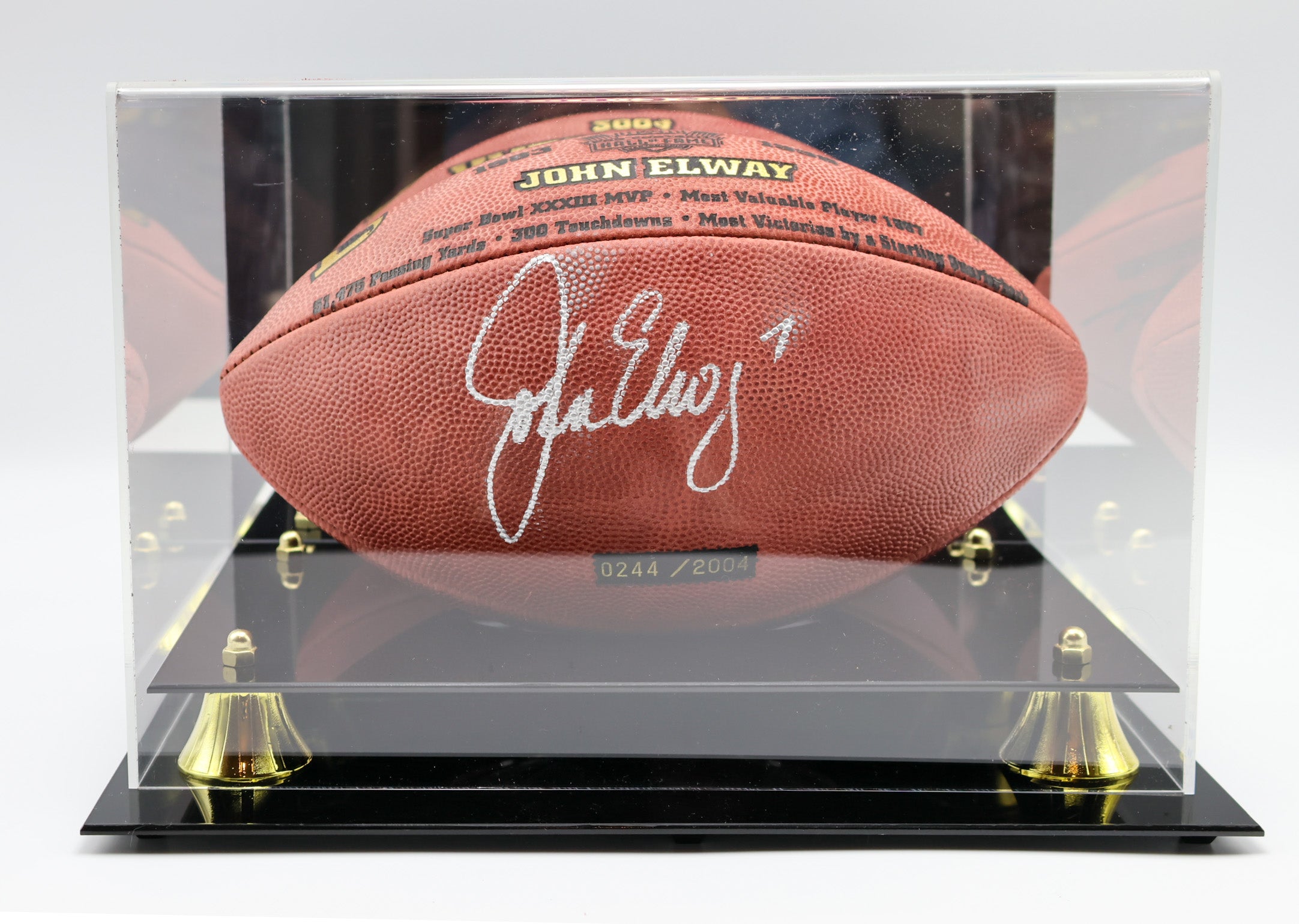 John Elway Denver Broncos Autographed Football - Latitude Sports Marketing