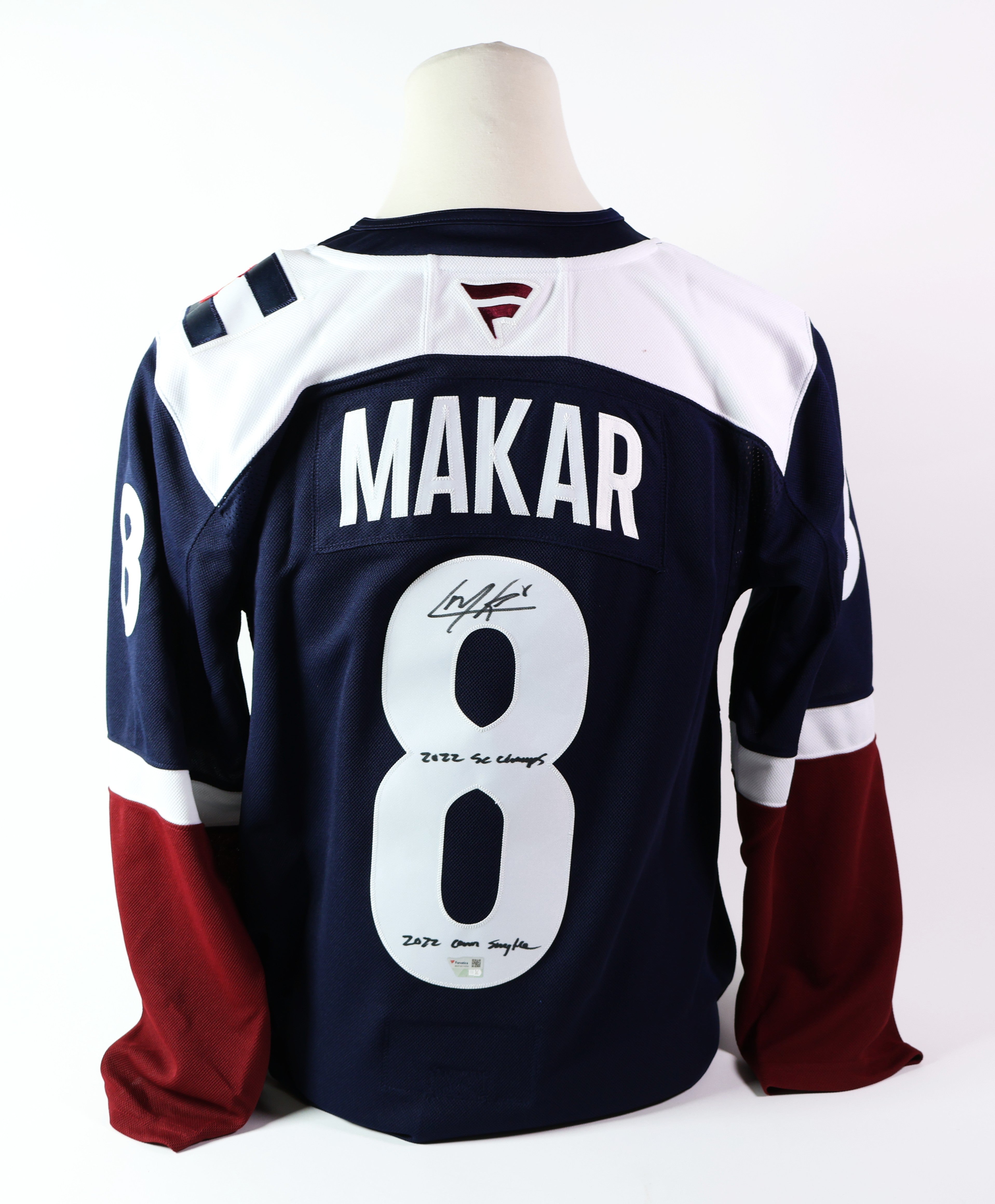 Cale Makar Premium Jersey Navy w/2 Inscriptions Fanatics COA
