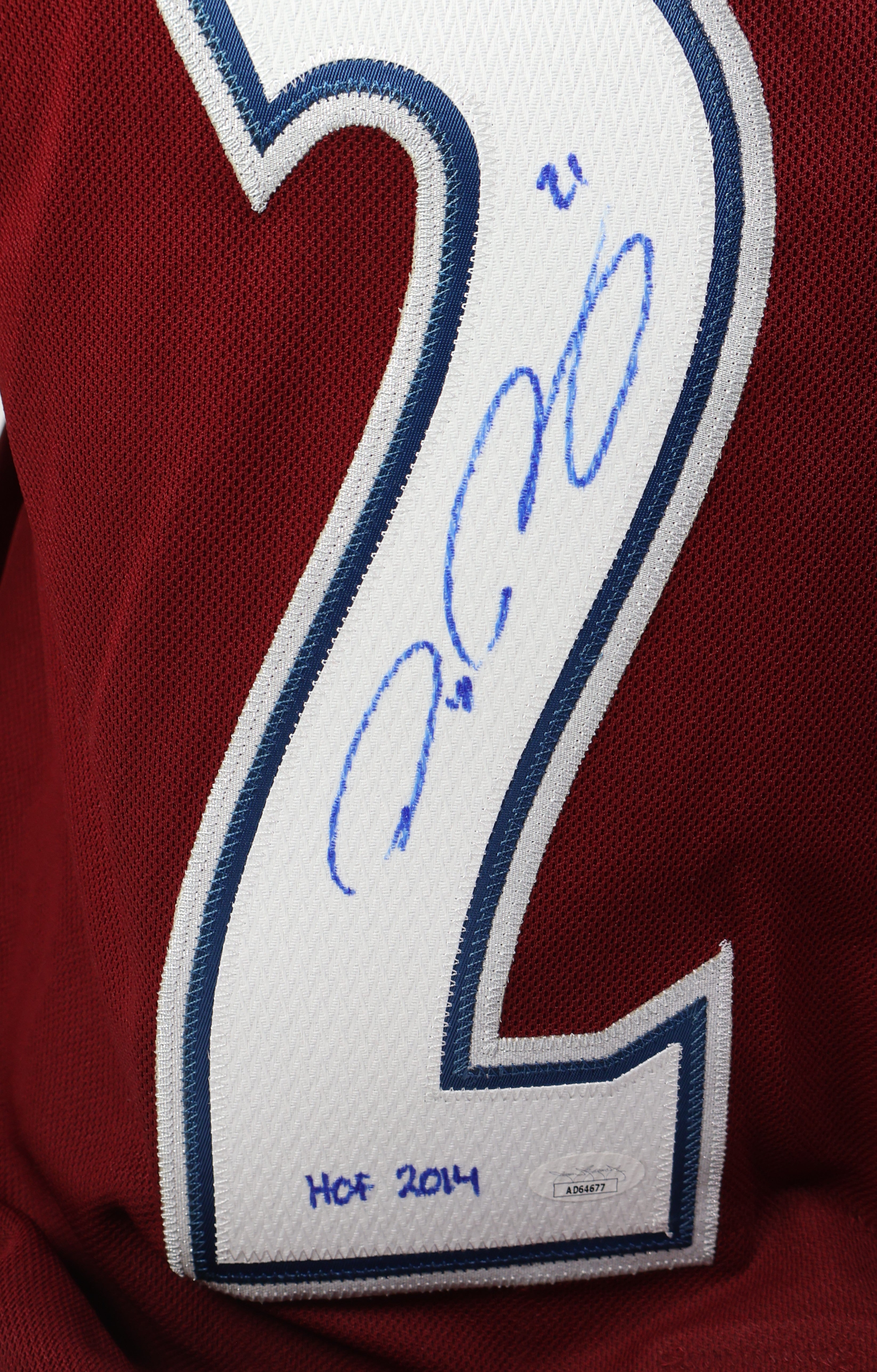 Peter Forsberg Autographed/Inscribed "HOF 2014" Adidas Avalanche JSA COA