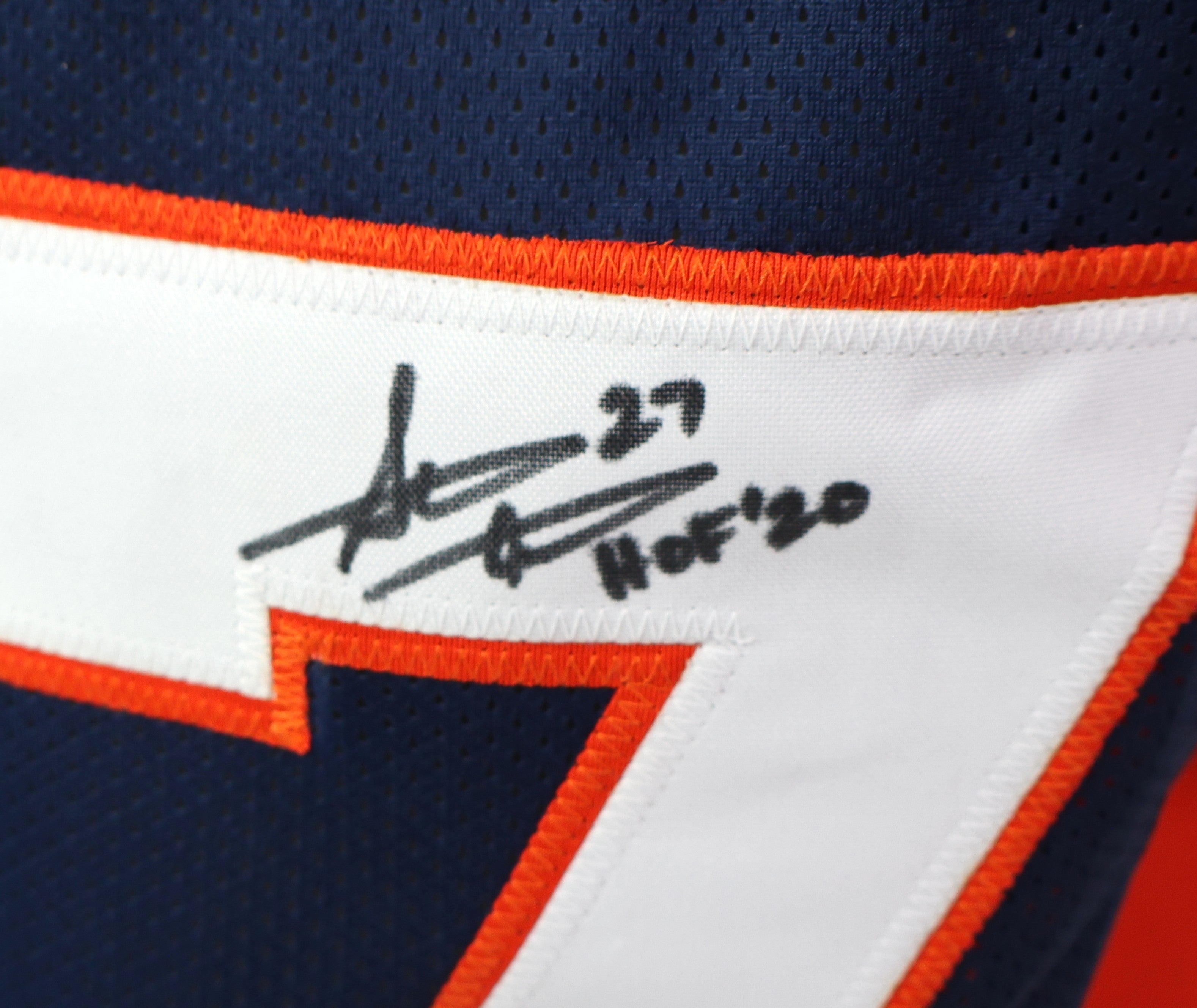 Steve Atwater Autographed Broncos Blue Beckett COA