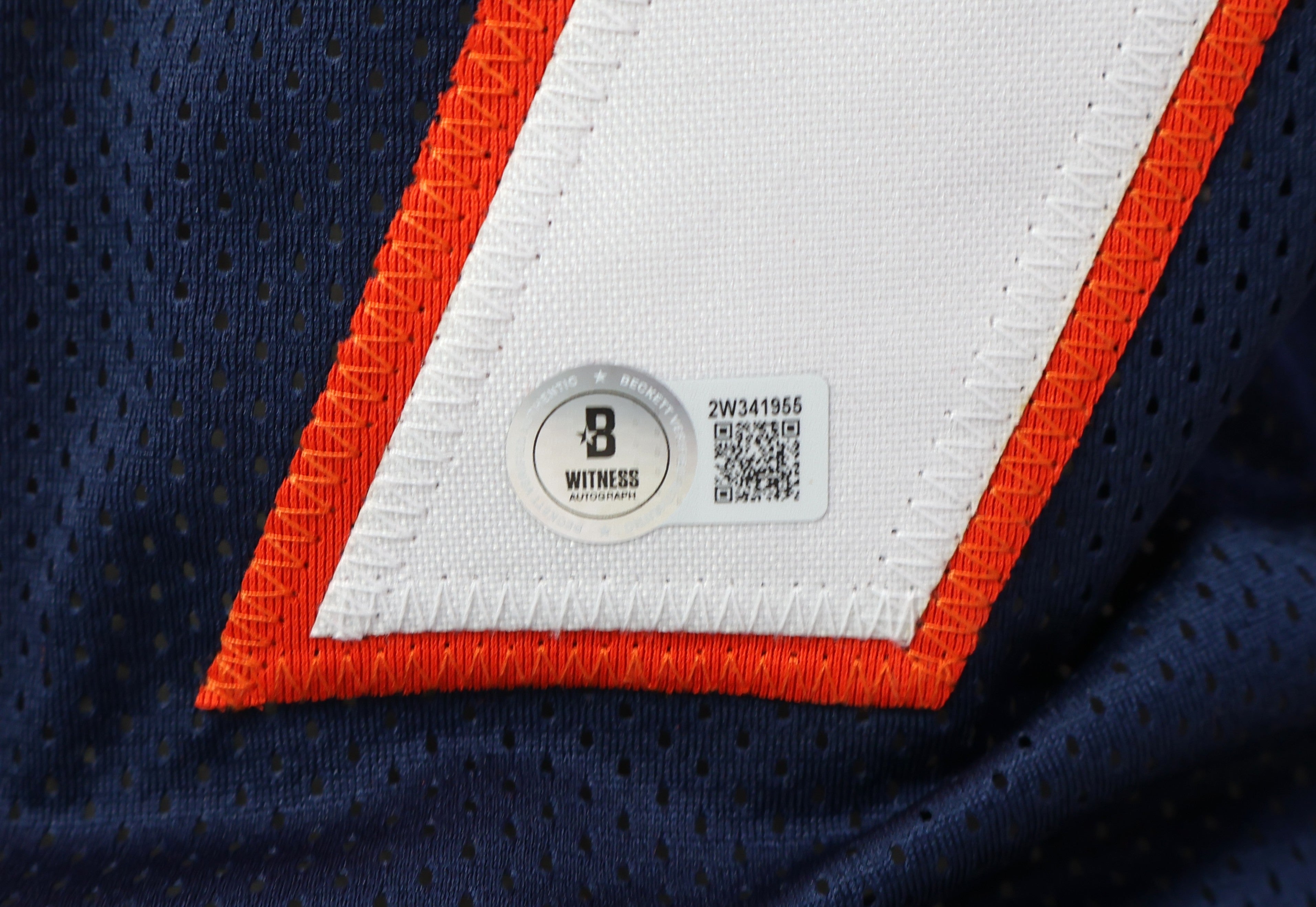 Steve Atwater Autographed Broncos Blue Beckett COA