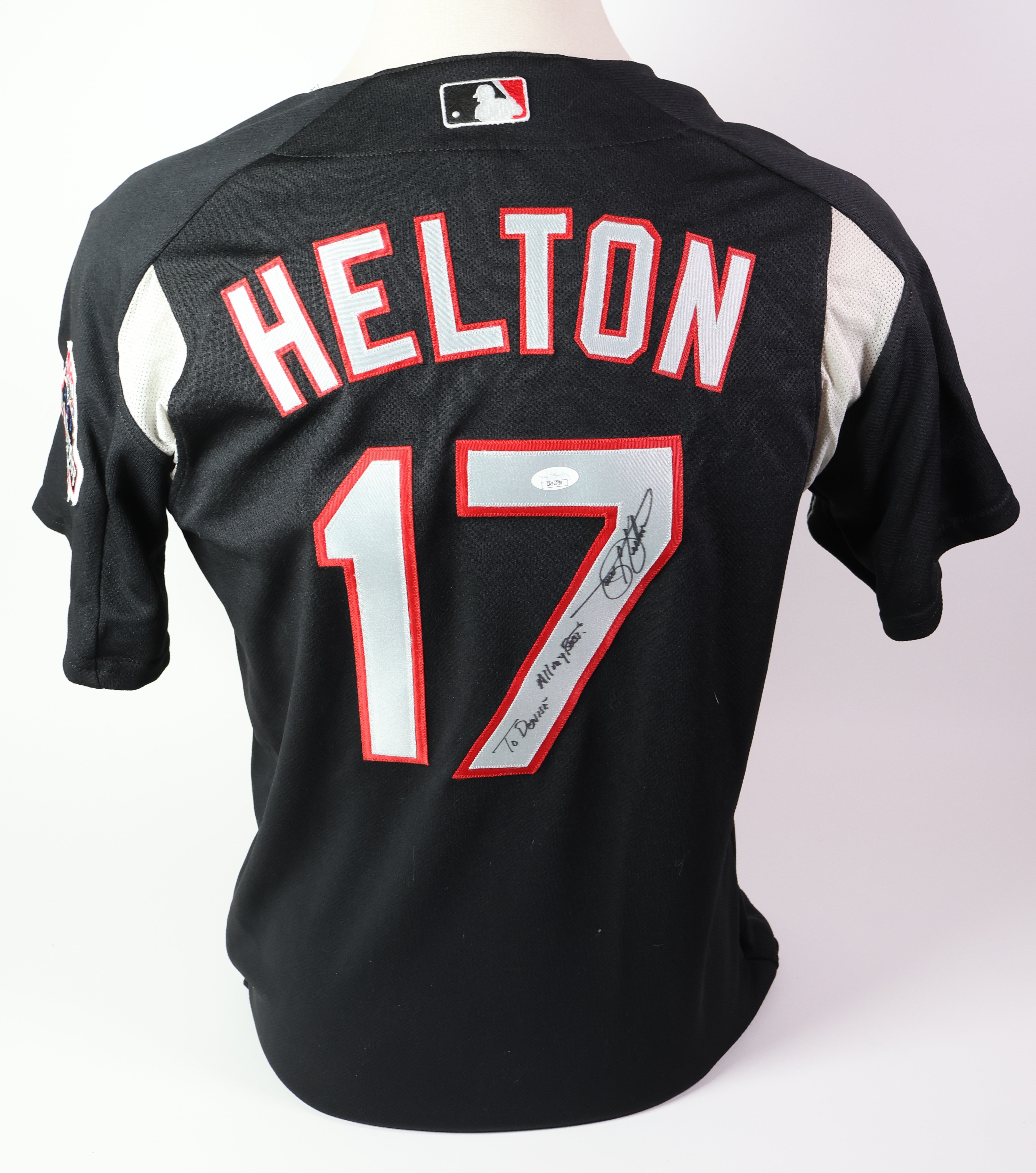 Todd Helton Autographed "To Denise" 2003 NL All-Star Rockies Jersey JSA COA
