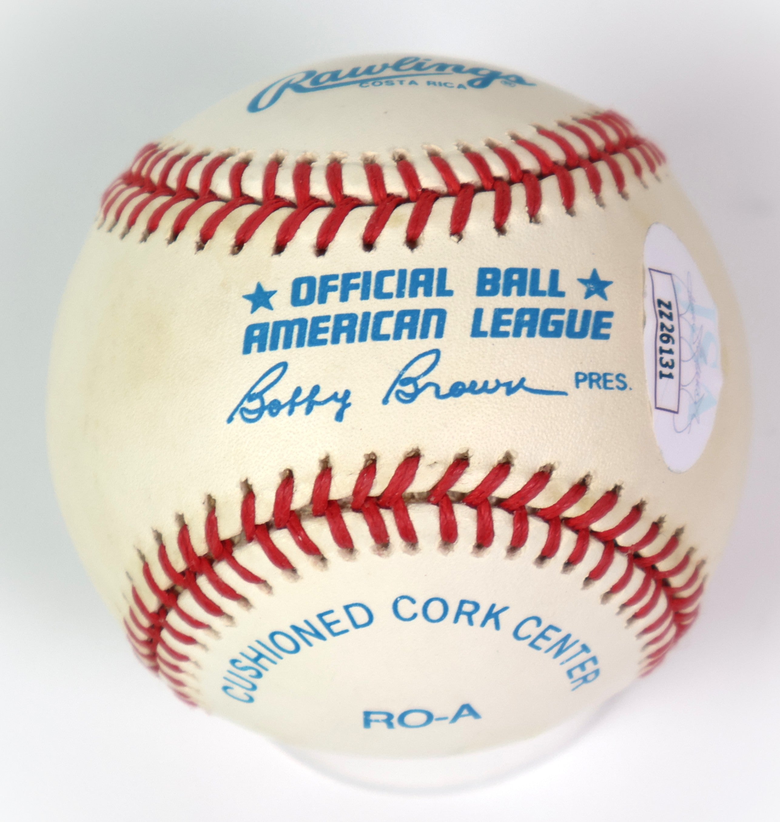 Mickey Mantle Autographed Official American League Rawlings Baseball JSA LOA