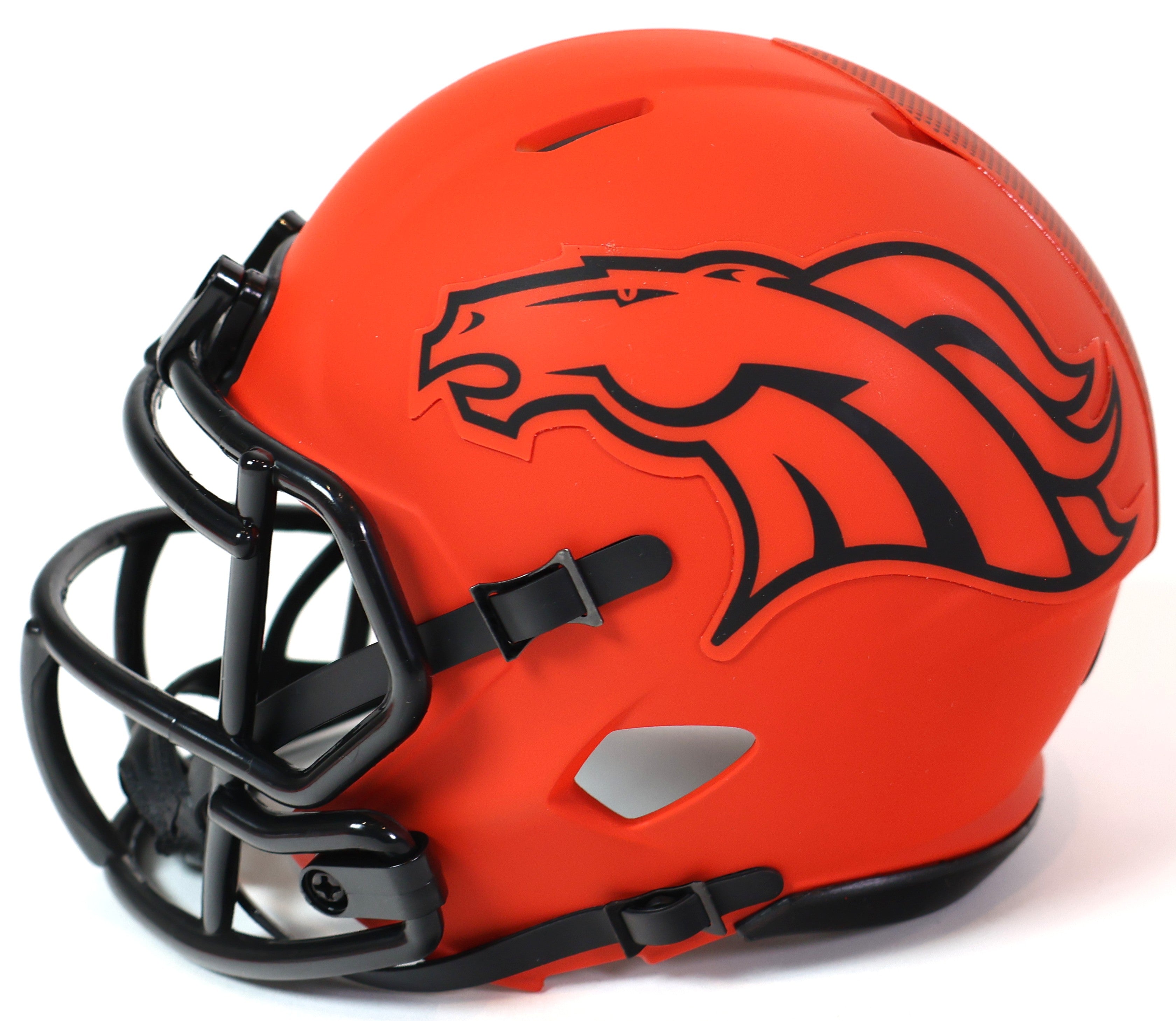 Patrick Surtain II Autographed Denver Broncos Orange Rave Mini Helmet Beckett COA