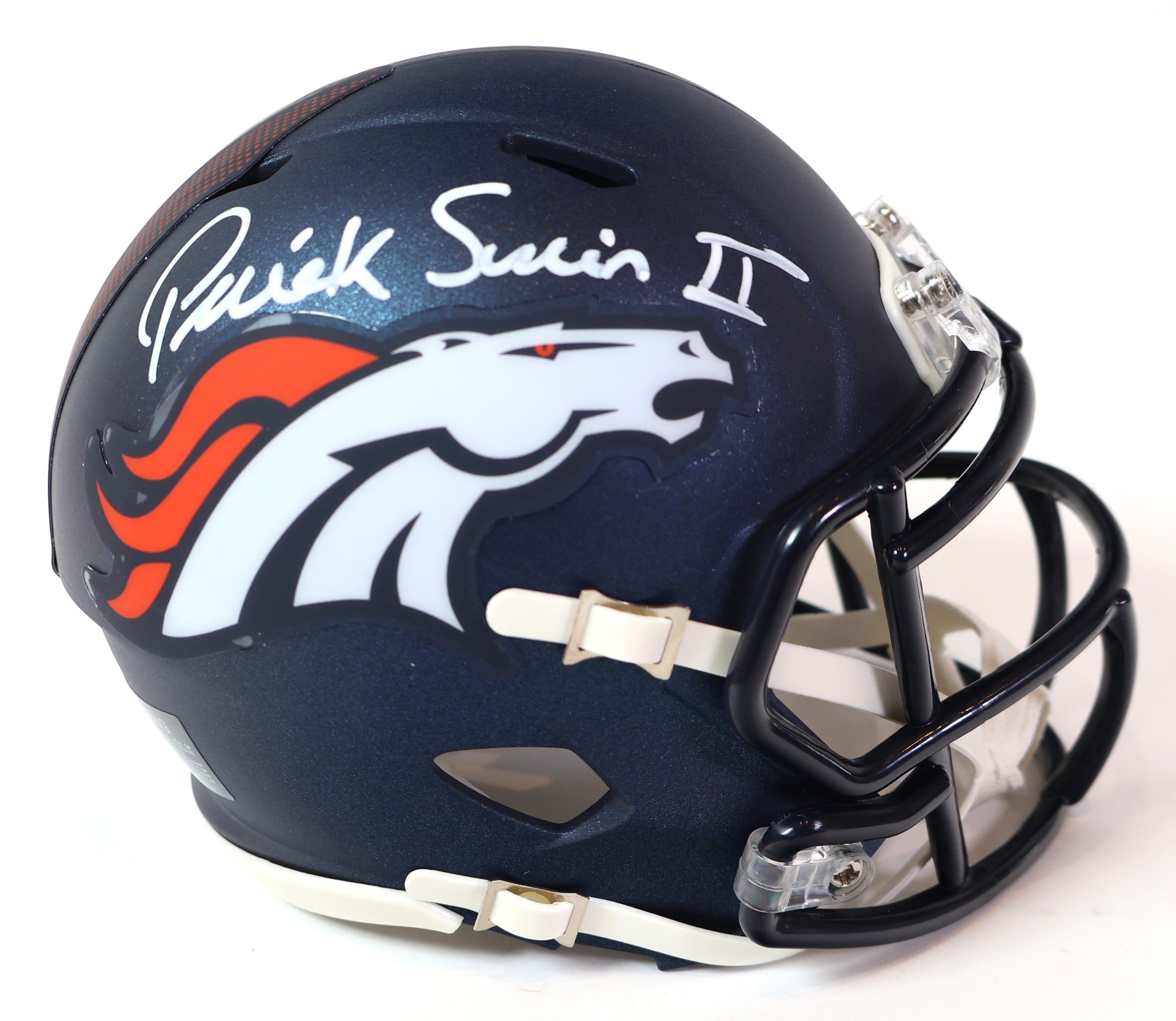 Patrick Surtain II Autographed Denver Broncos Navy 5280 Mini Helmet Beckett COA
