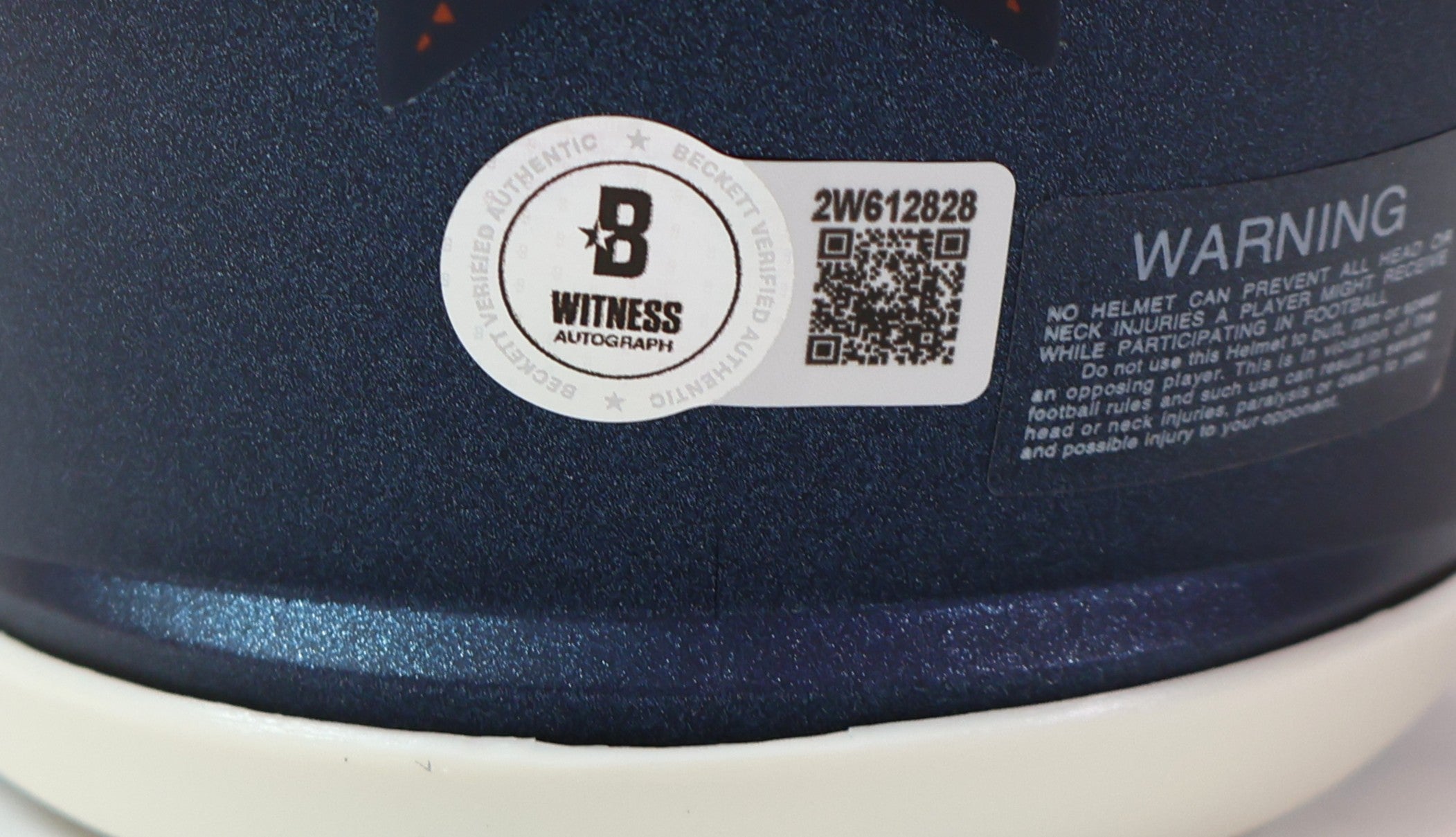 Patrick Surtain II Autographed Denver Broncos Navy 5280 Mini Helmet Beckett COA