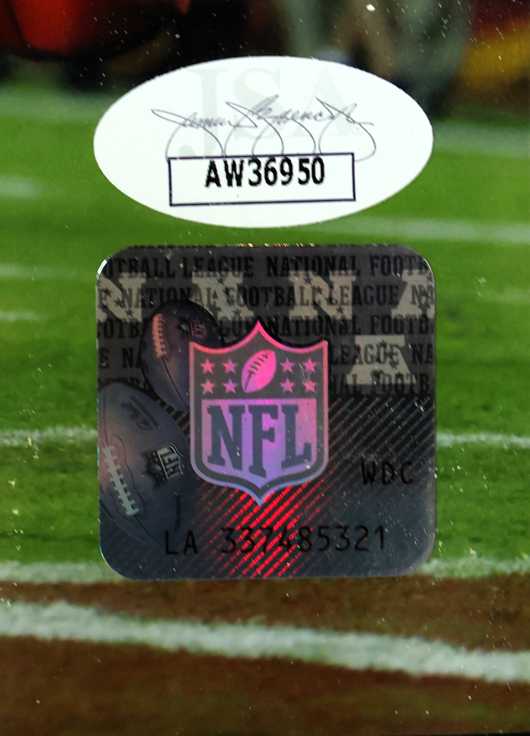 Emmanuel Sanders Autographed 8x10 Photo with Plaque JSA COA