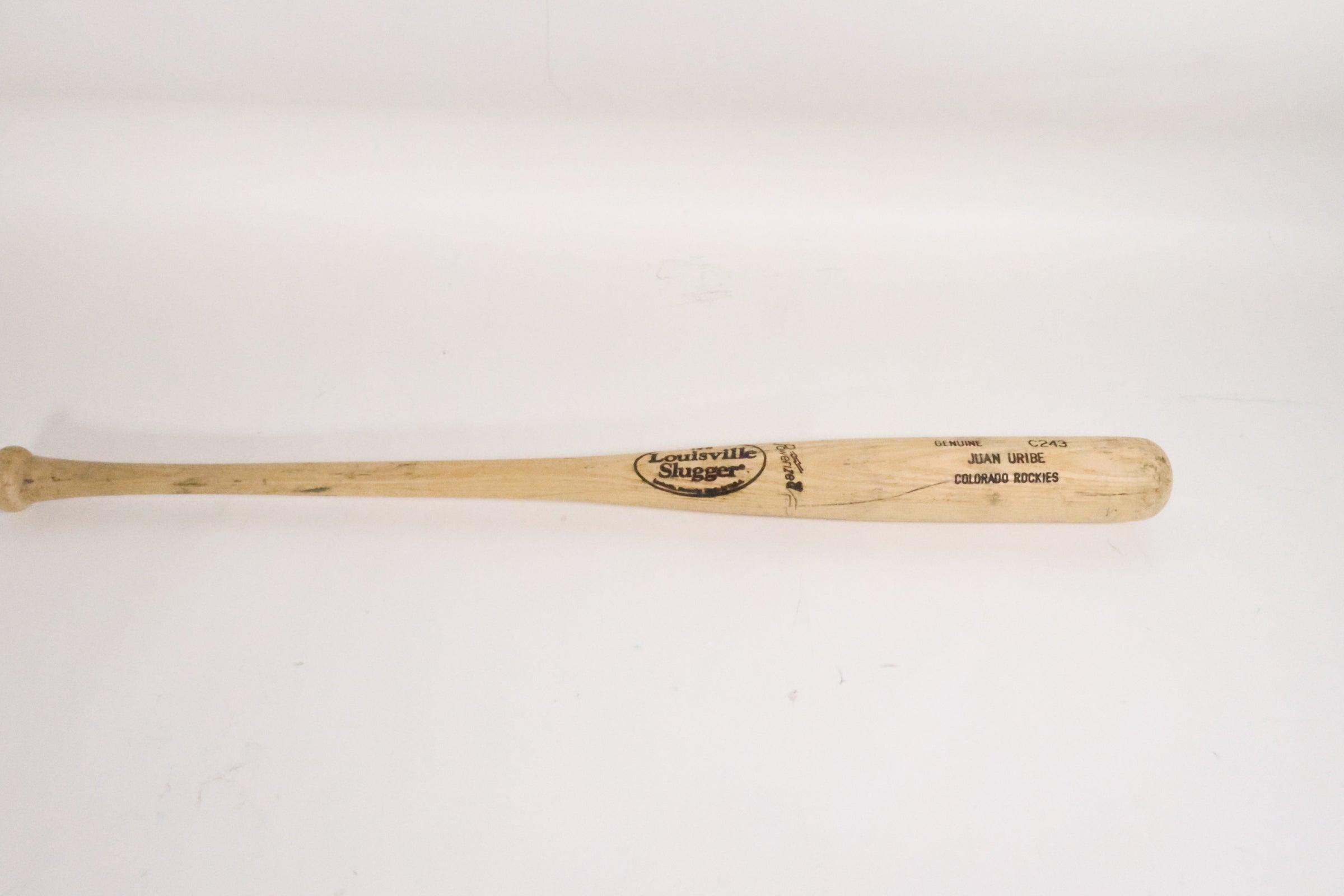 Juan Uribe Colorado Rockies Baseball Bat