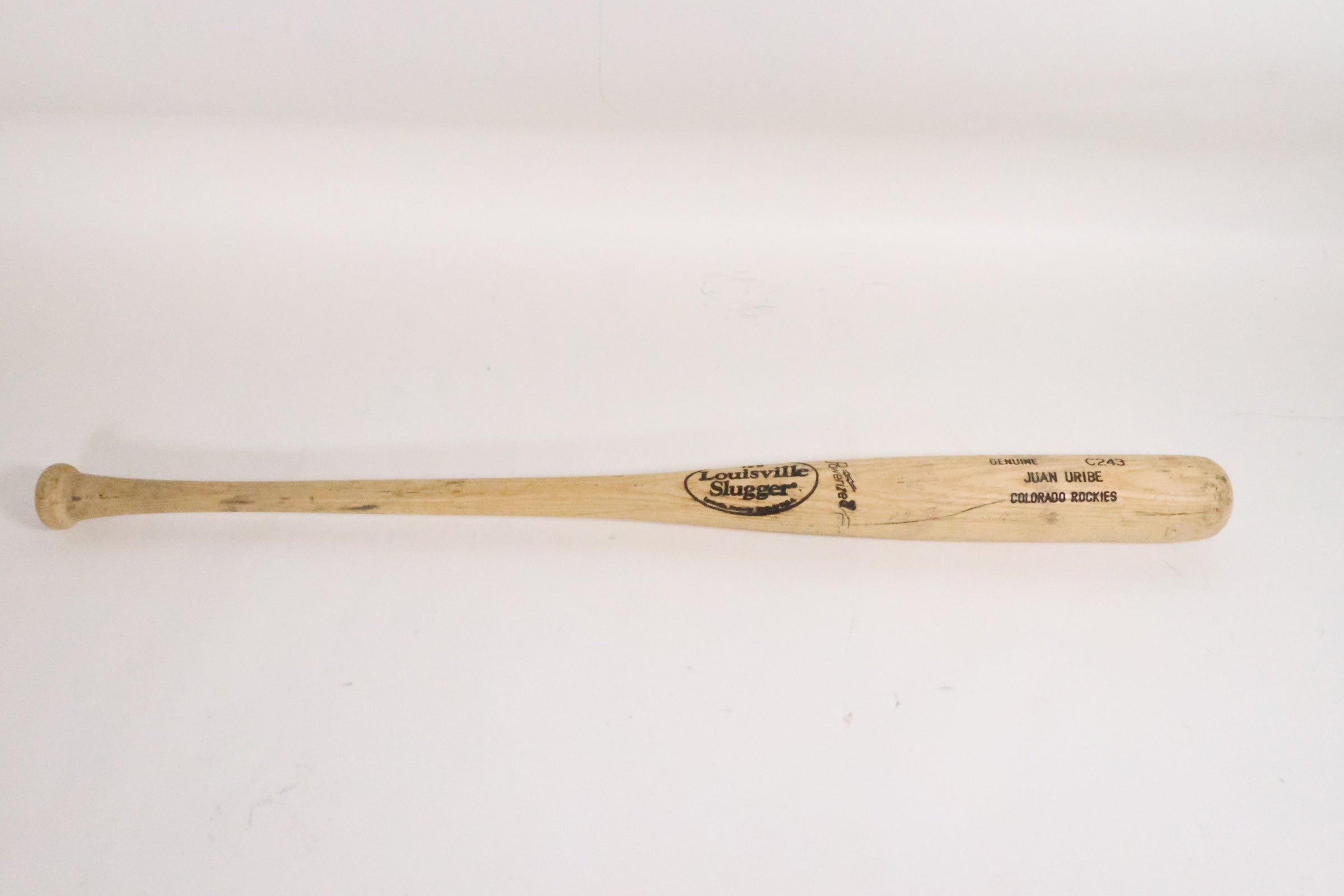 Juan Uribe Colorado Rockies Baseball Bat