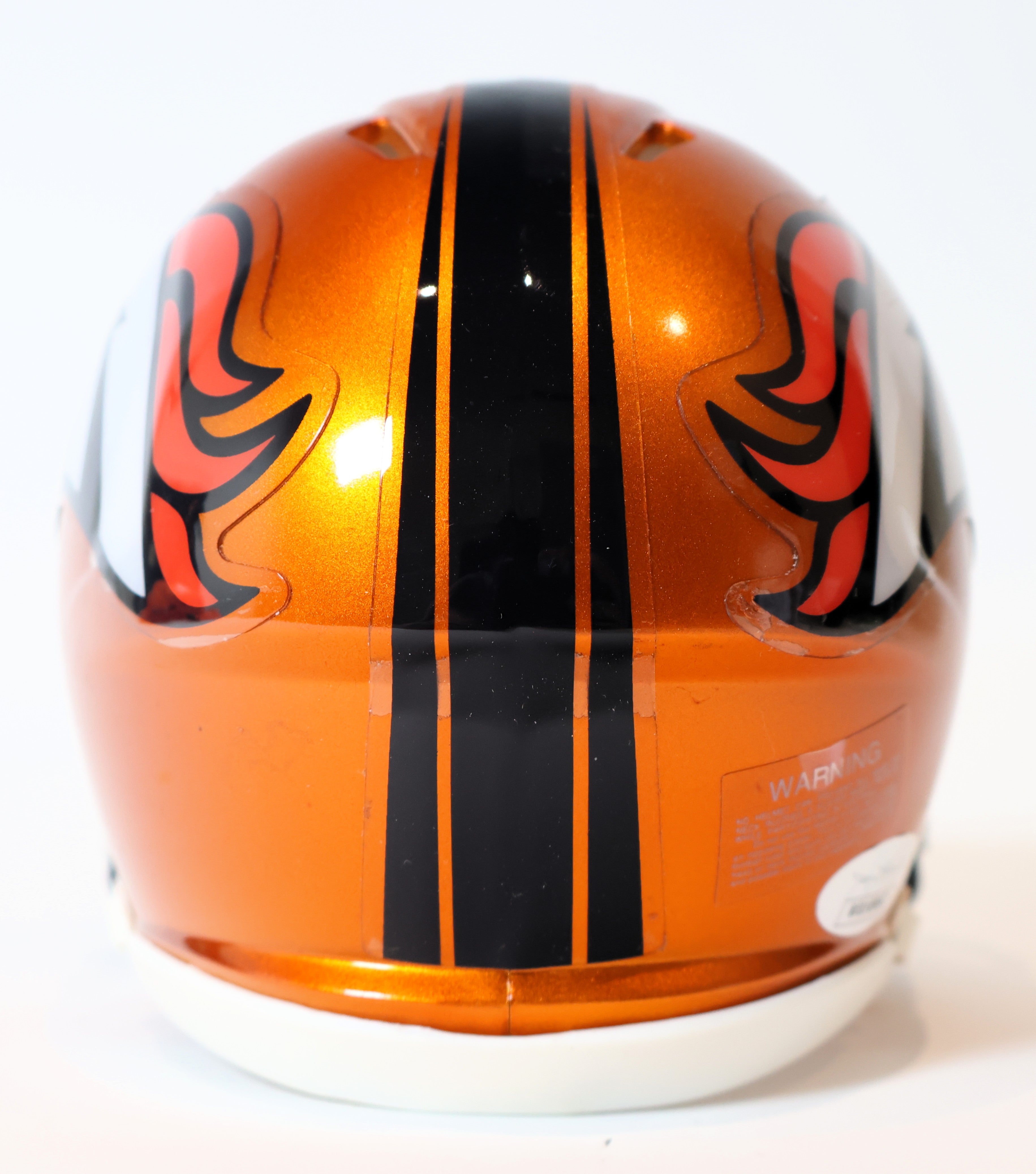 T.J. Ward Autographed Broncos Flash Mini Helmet JSA COA